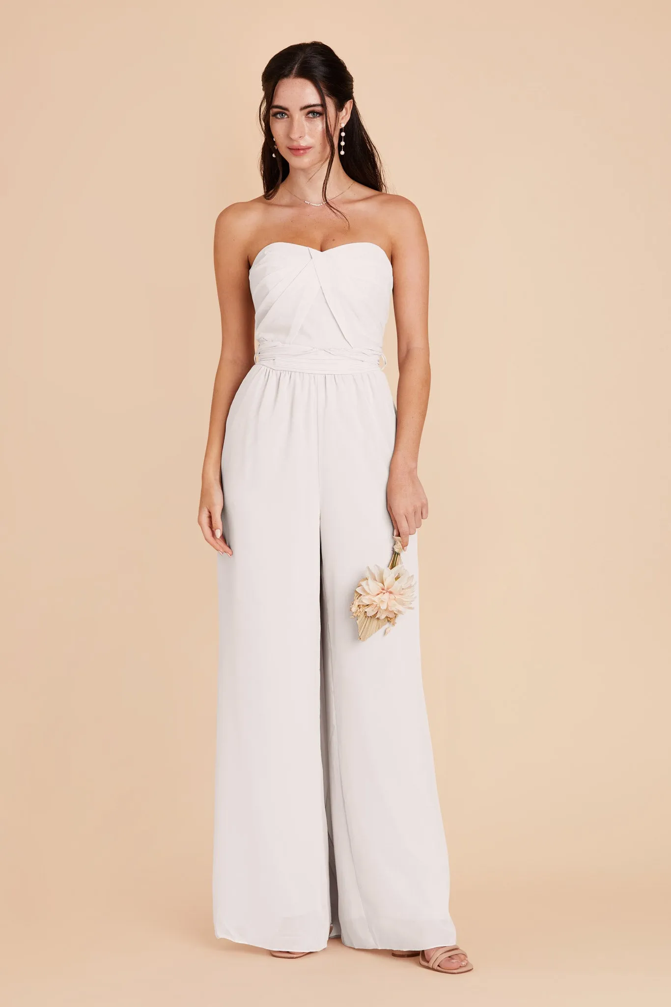 Gigi Chiffon Jumpsuit - White sold by Birdy Grey product image thumbnail 2