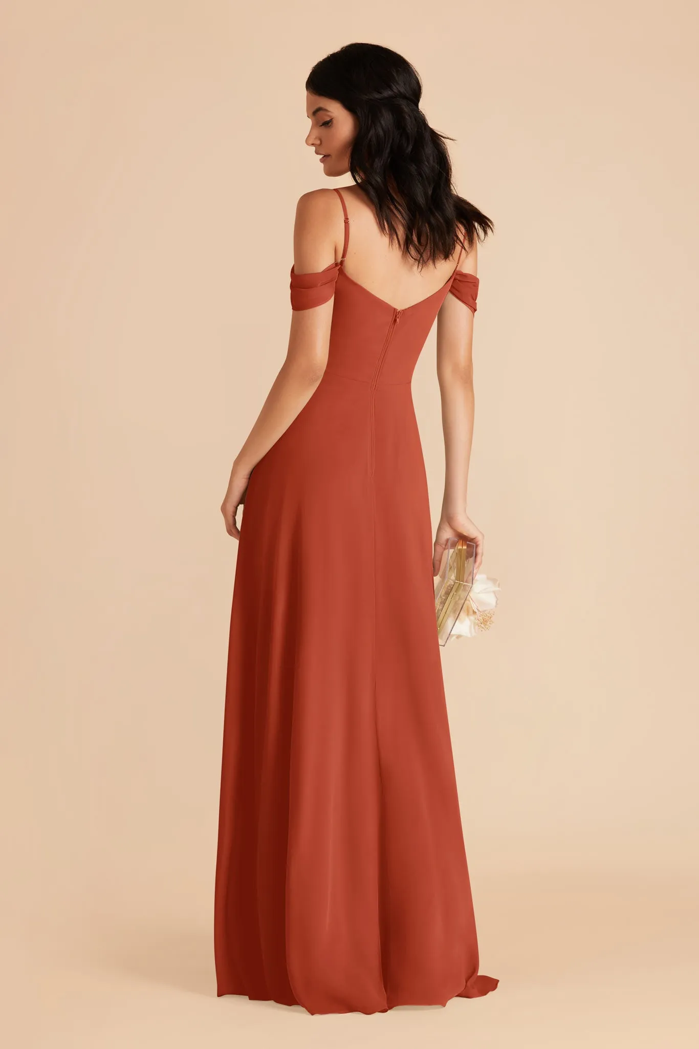 Devin Chiffon Dress - Auburn sold by Birdy Grey product image thumbnail 5