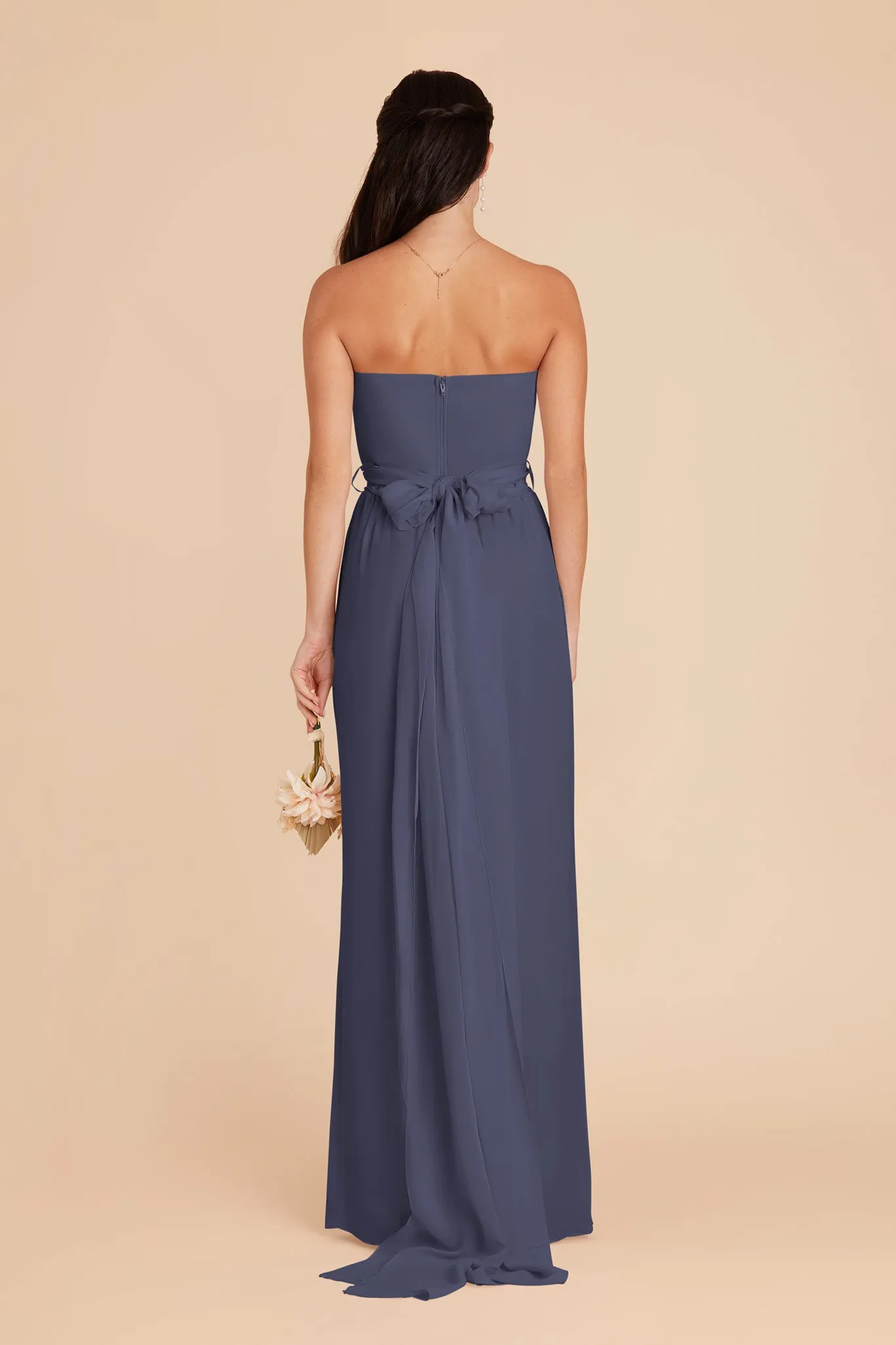 Gigi Chiffon Jumpsuit - Dusk Blue sold by Birdy Grey product image thumbnail 5