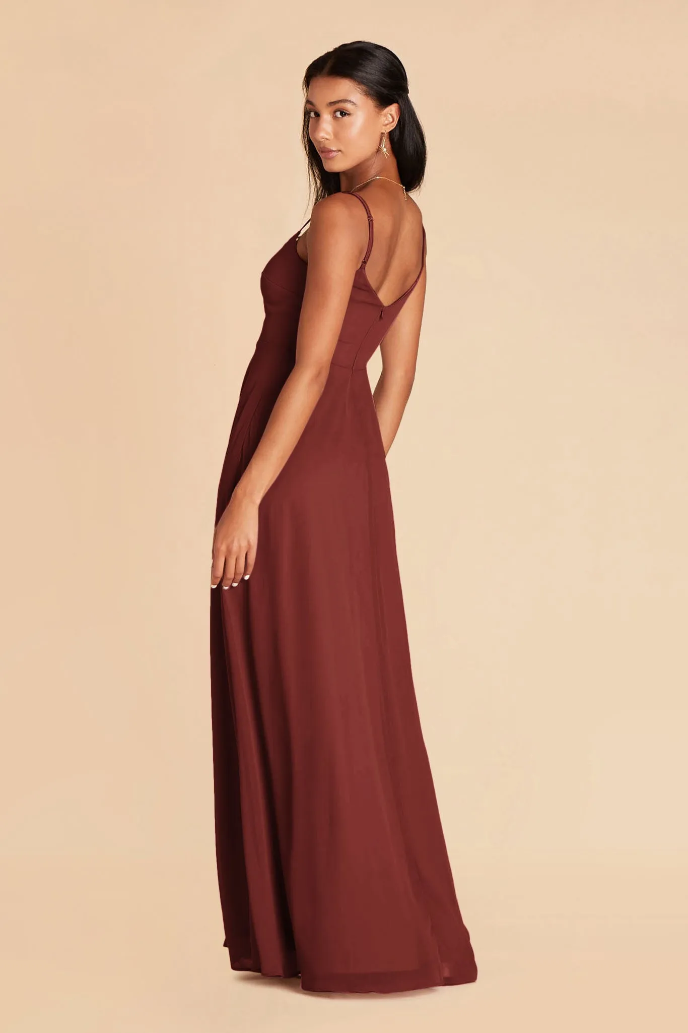 Devin Chiffon Dress - Rosewood sold by Birdy Grey product image thumbnail 4