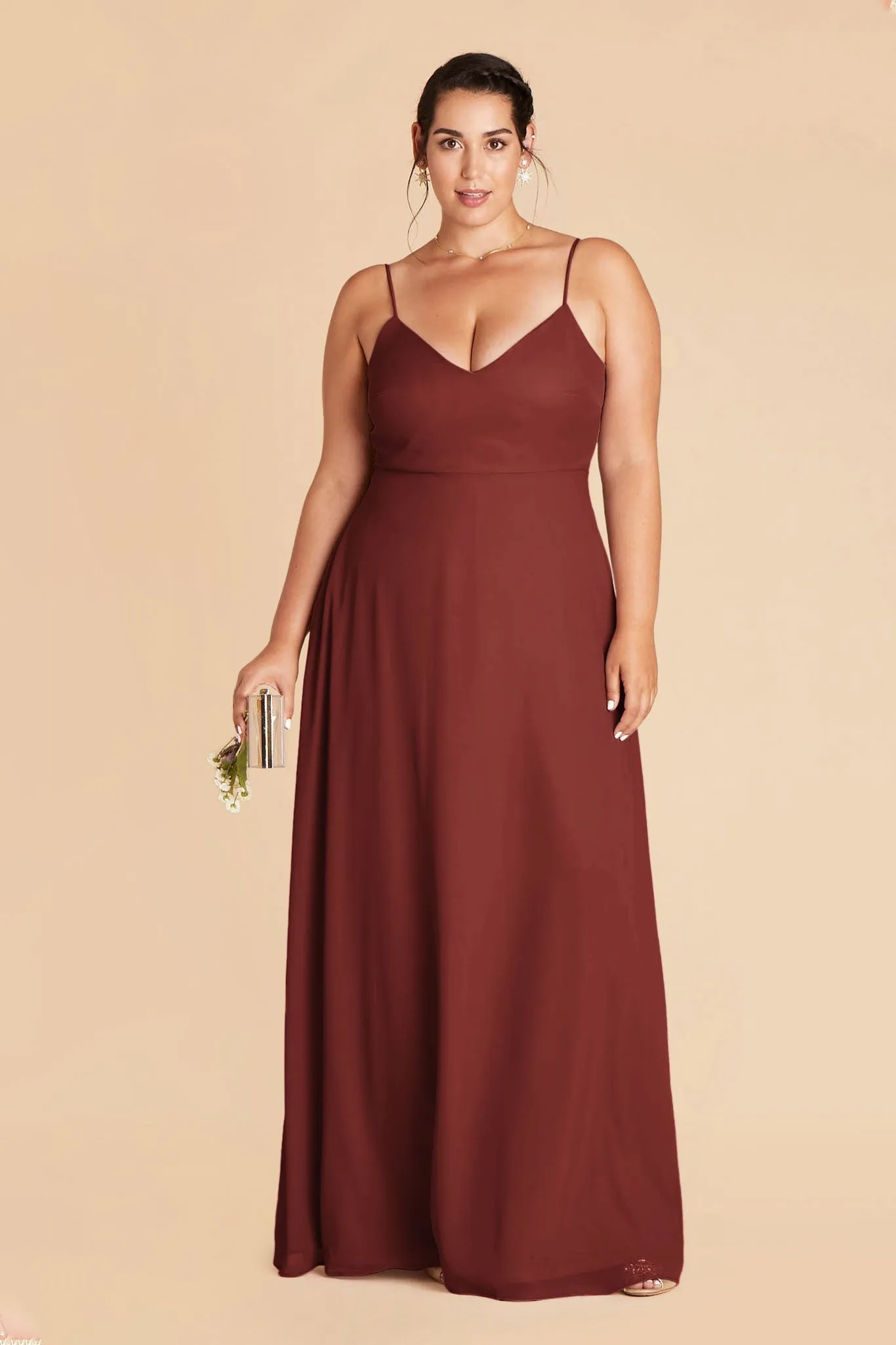 Devin Chiffon Dress - Rosewood sold by Birdy Grey product image thumbnail 2