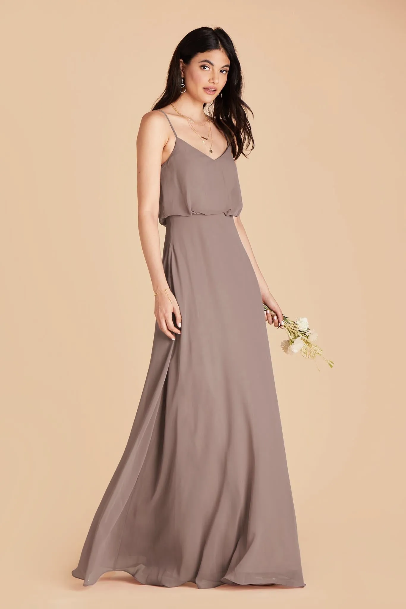 Gwennie Chiffon Dress - Toffee sold by Birdy Grey product image thumbnail 5