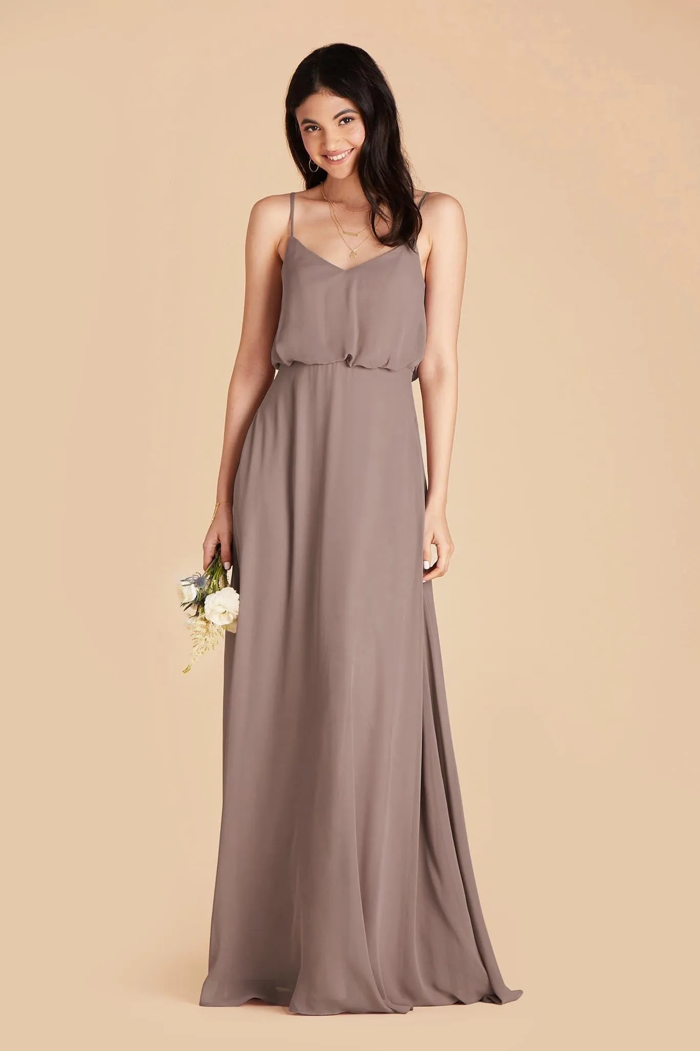 Gwennie Chiffon Dress - Toffee sold by Birdy Grey product image thumbnail 3