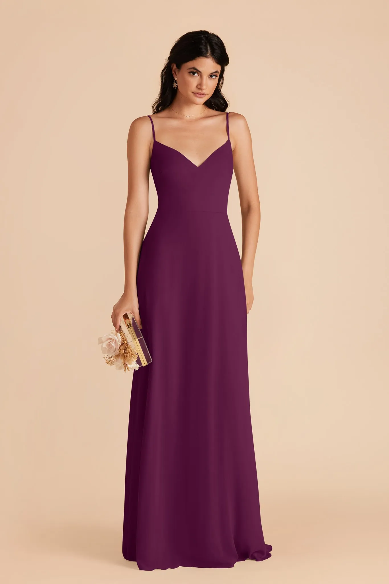 Devin Chiffon Dress - Fig sold by Birdy Grey product image thumbnail 4