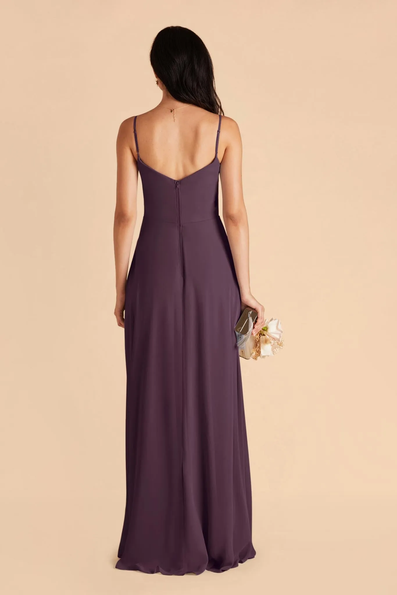 Devin Chiffon Dress - Plum sold by Birdy Grey product image thumbnail 5