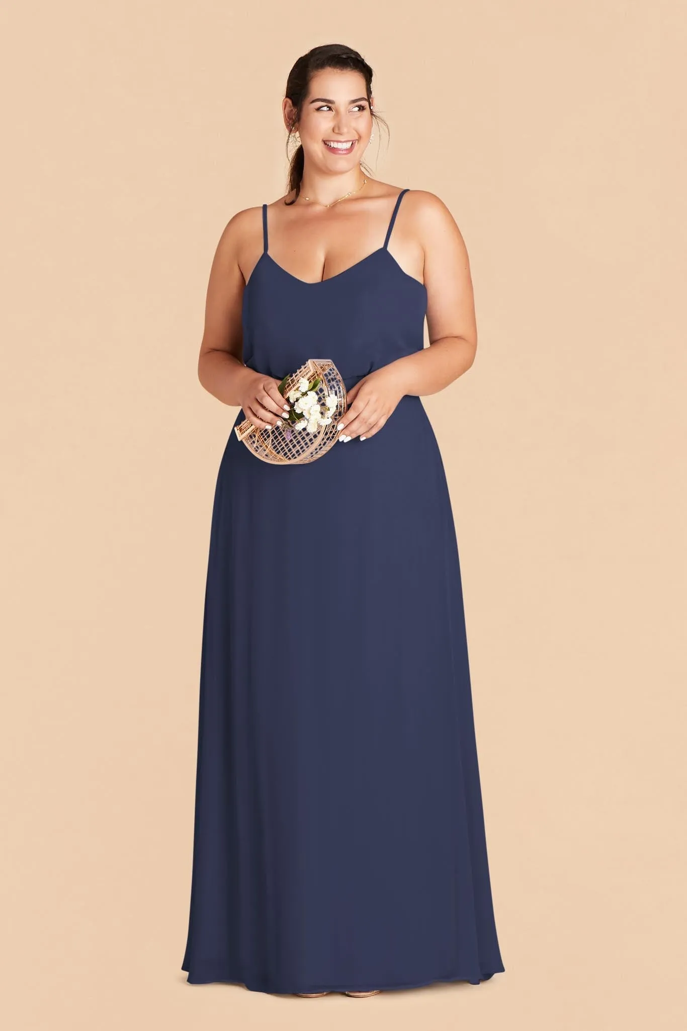 Gwennie Chiffon Dress - Slate Blue sold by Birdy Grey product image thumbnail 2