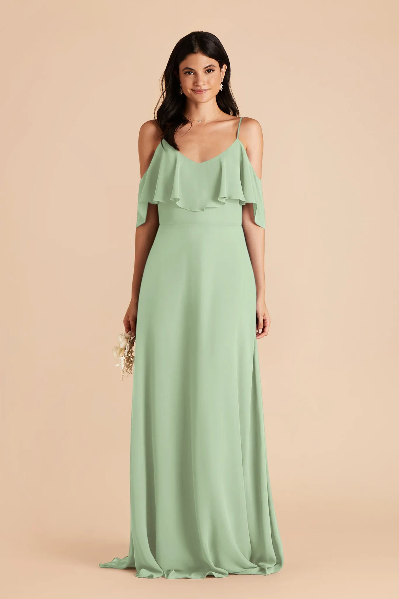 Jane Chiffon Dress - Pistachio sold by Birdy Grey product image thumbnail 3