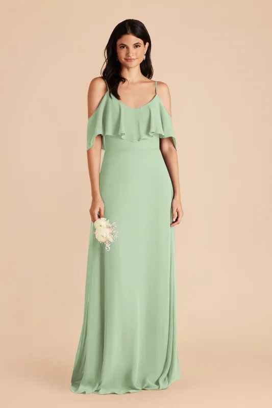 Jane Chiffon Dress - Pistachio sold by Birdy Grey