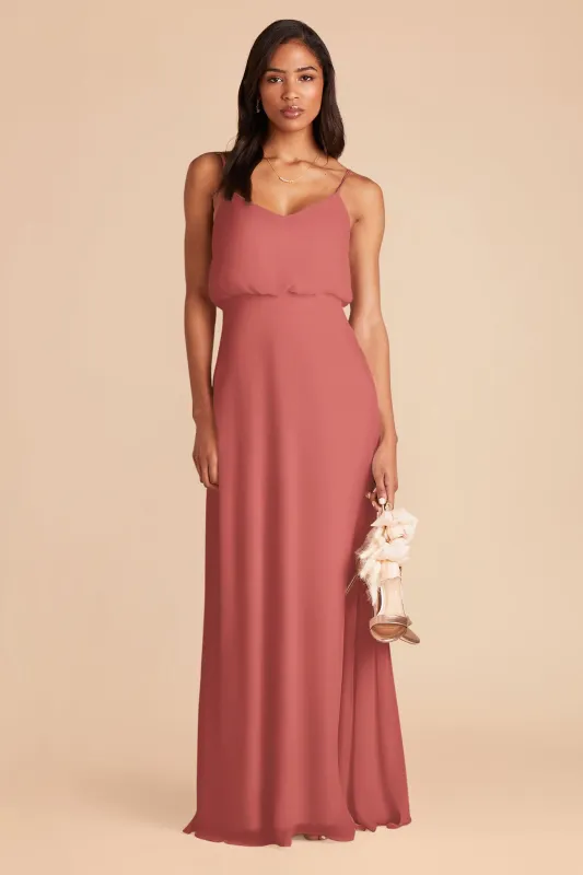 Gwennie Chiffon Dress - Wild Rose sold by Birdy Grey