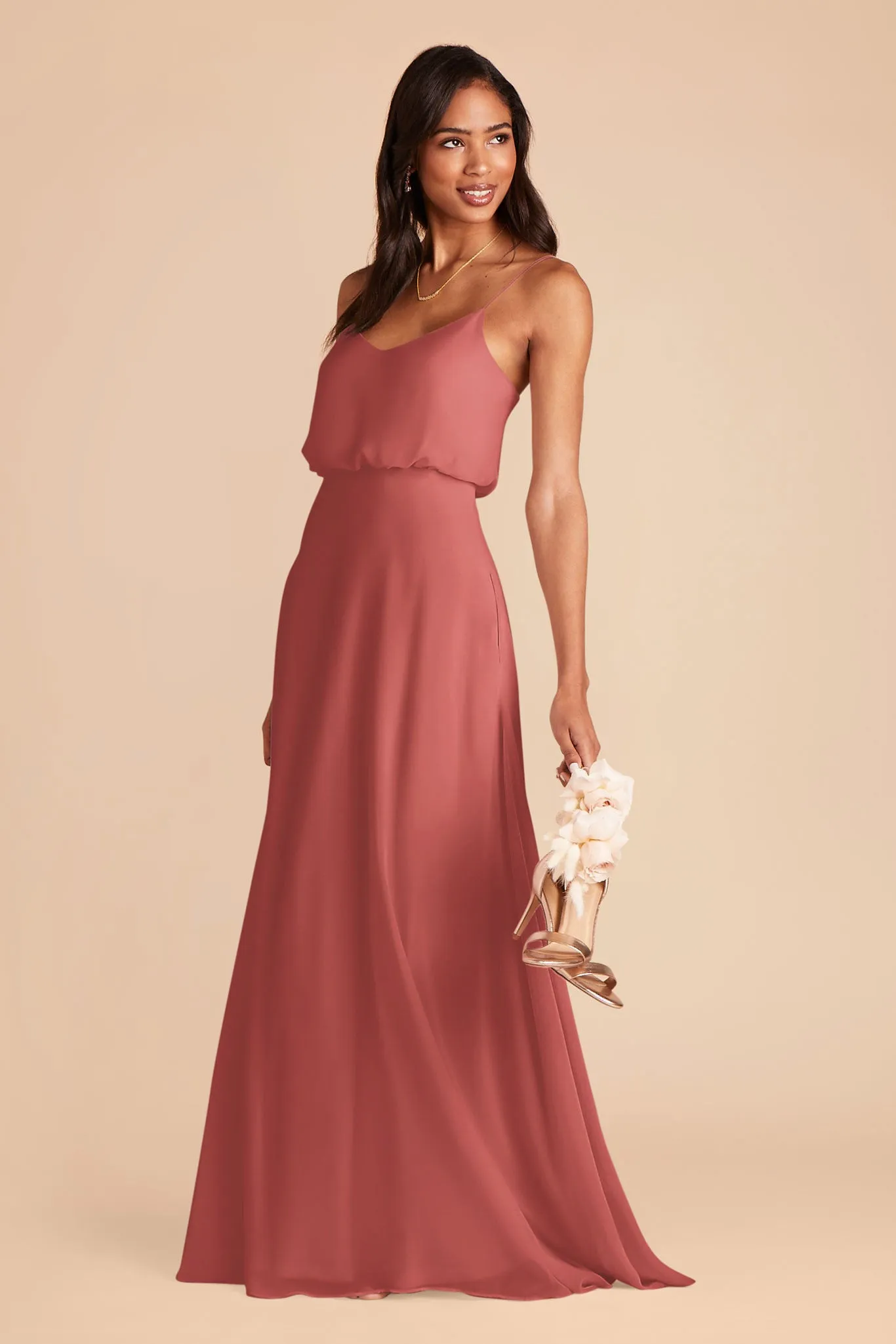 Gwennie Chiffon Dress - Wild Rose sold by Birdy Grey product image thumbnail 3