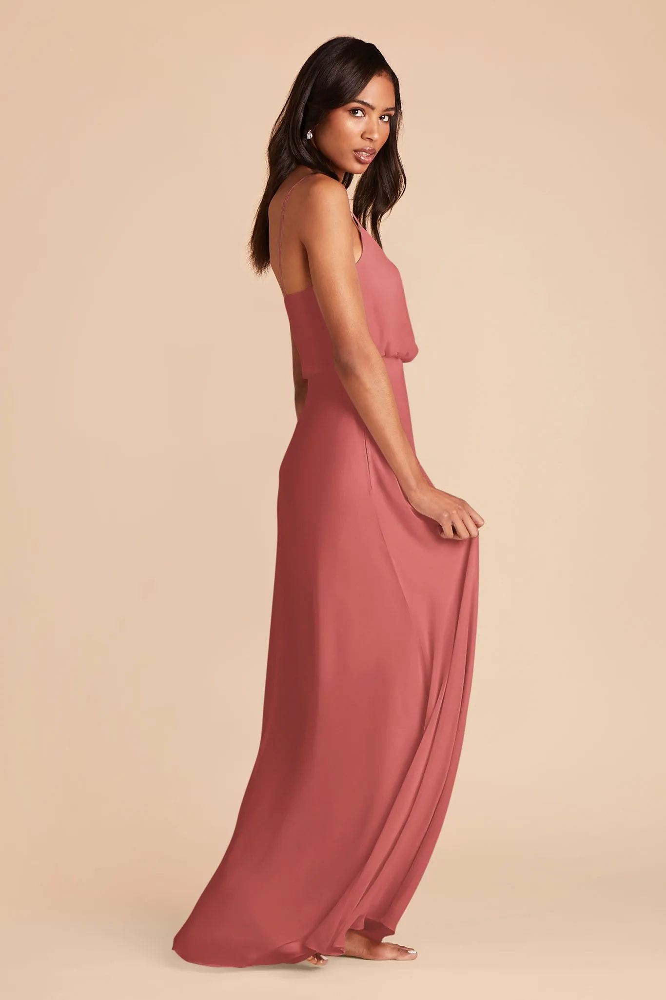 Gwennie Chiffon Dress - Wild Rose sold by Birdy Grey product image thumbnail 4