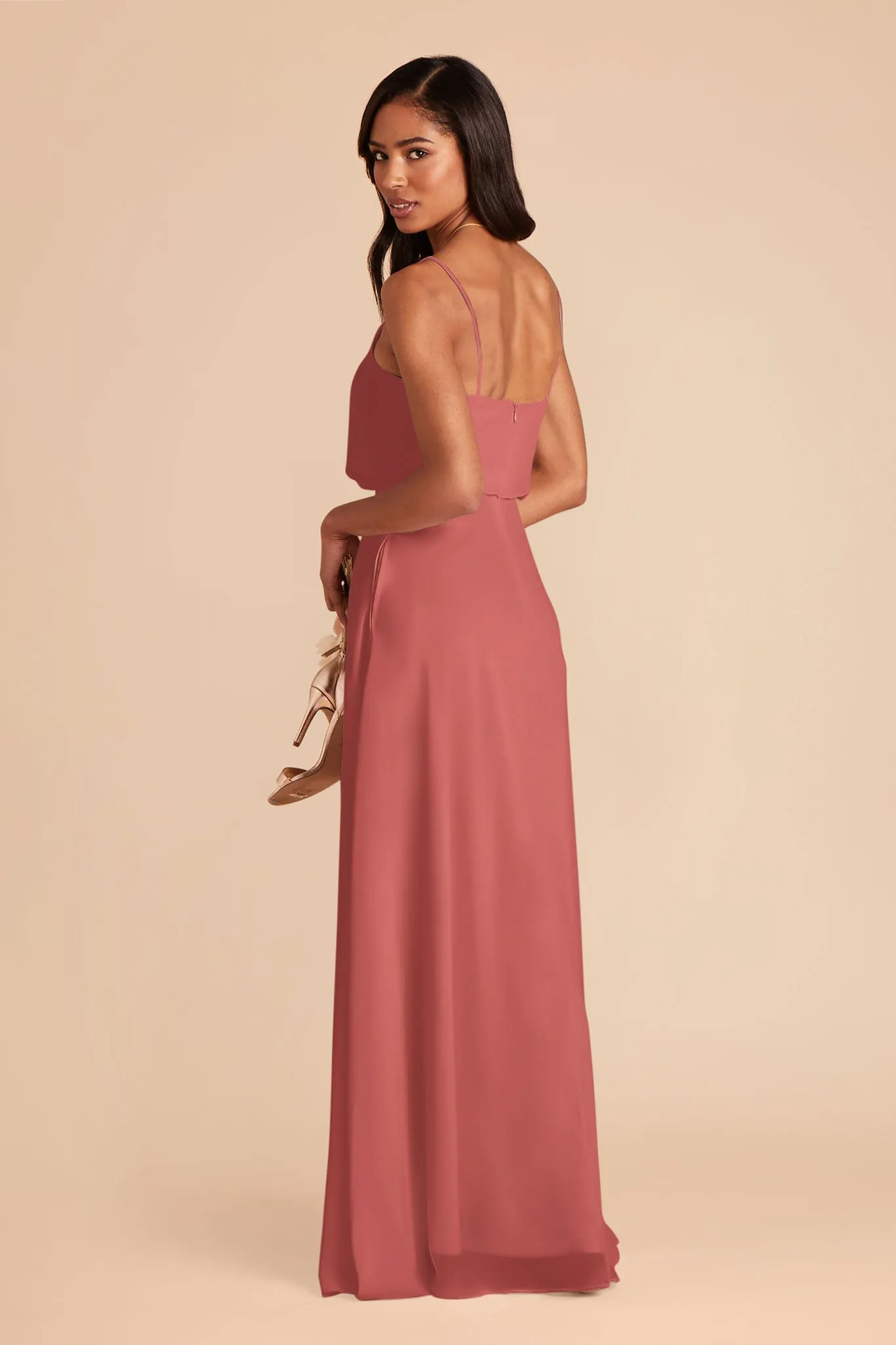 Gwennie Chiffon Dress - Wild Rose sold by Birdy Grey product image thumbnail 5