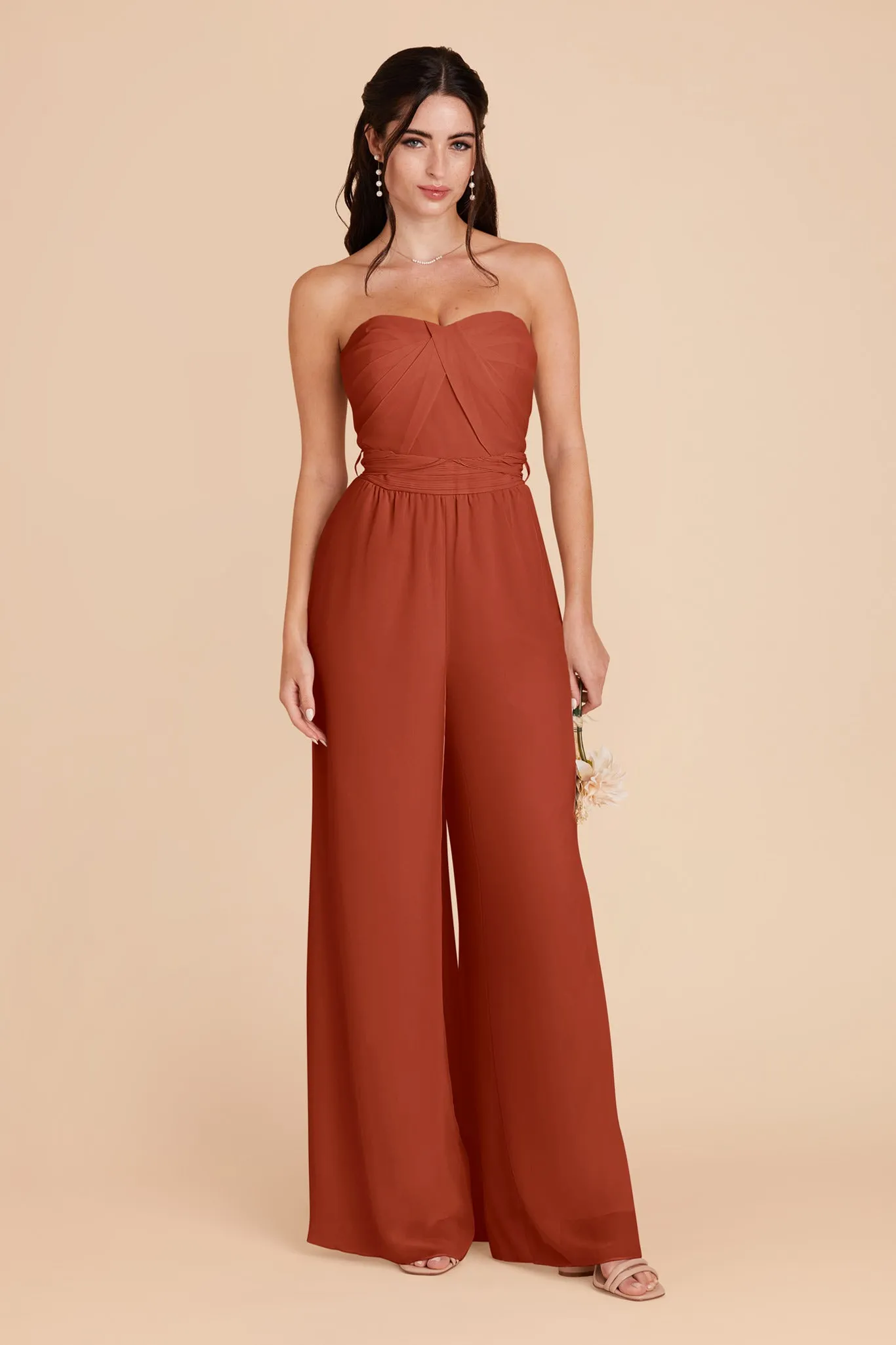 Gigi Chiffon Jumpsuit - Auburn sold by Birdy Grey product image thumbnail 3