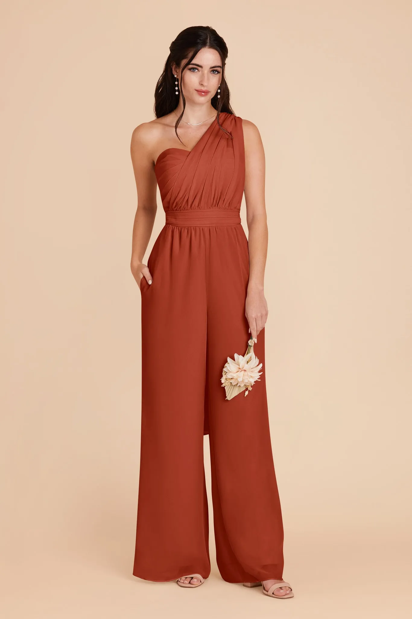 Gigi Chiffon Jumpsuit - Auburn sold by Birdy Grey product image thumbnail 4