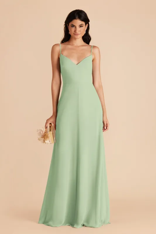 Devin Chiffon Dress - Pistachio sold by Birdy Grey