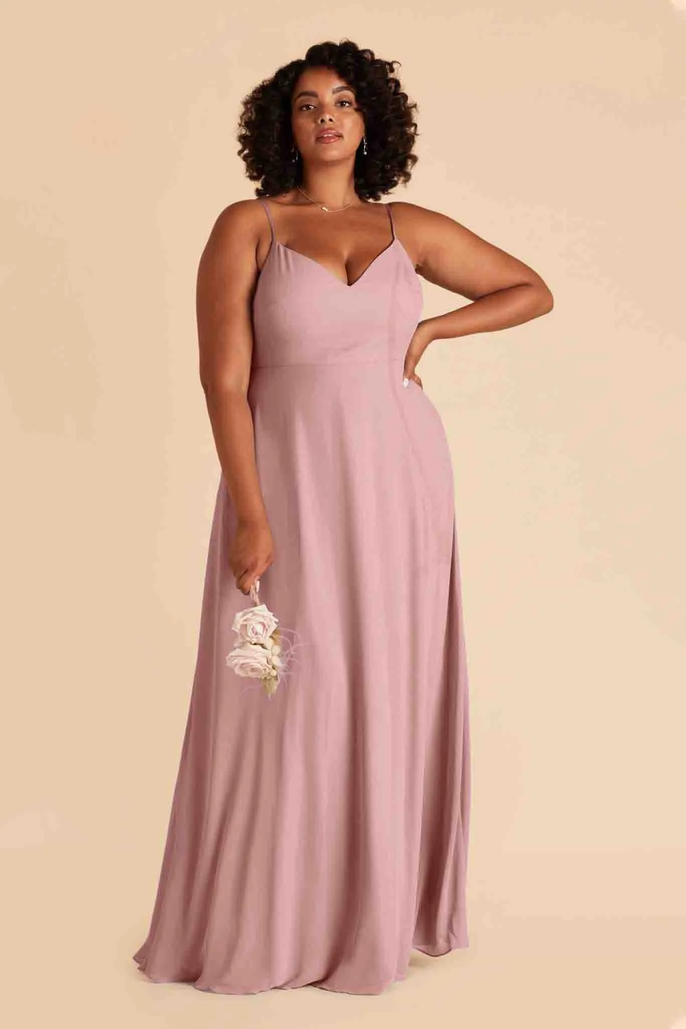 Devin Chiffon Dress - English Rose sold by Birdy Grey product image thumbnail 2