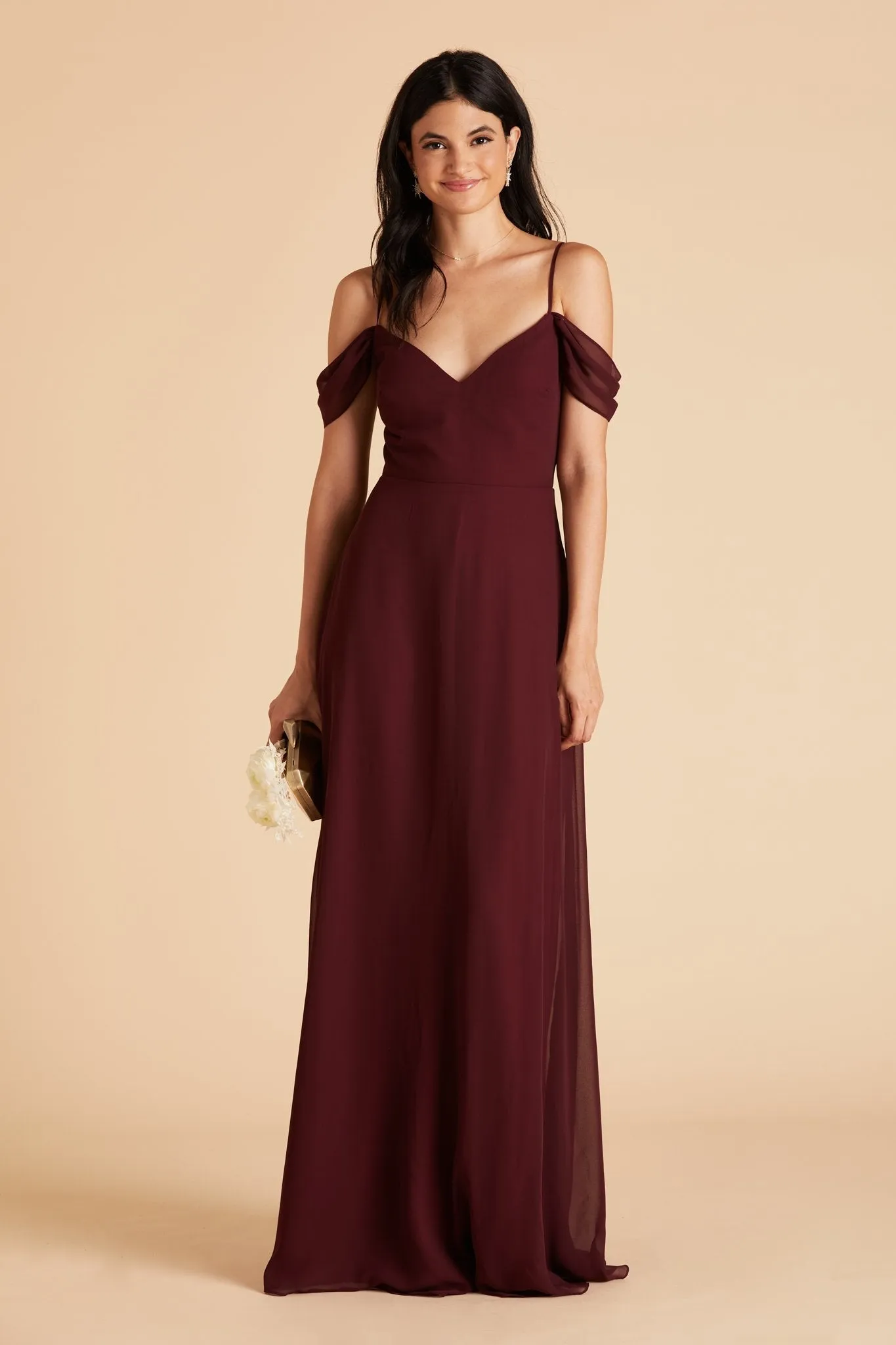 Devin Chiffon Dress - Cabernet sold by Birdy Grey product image thumbnail 3