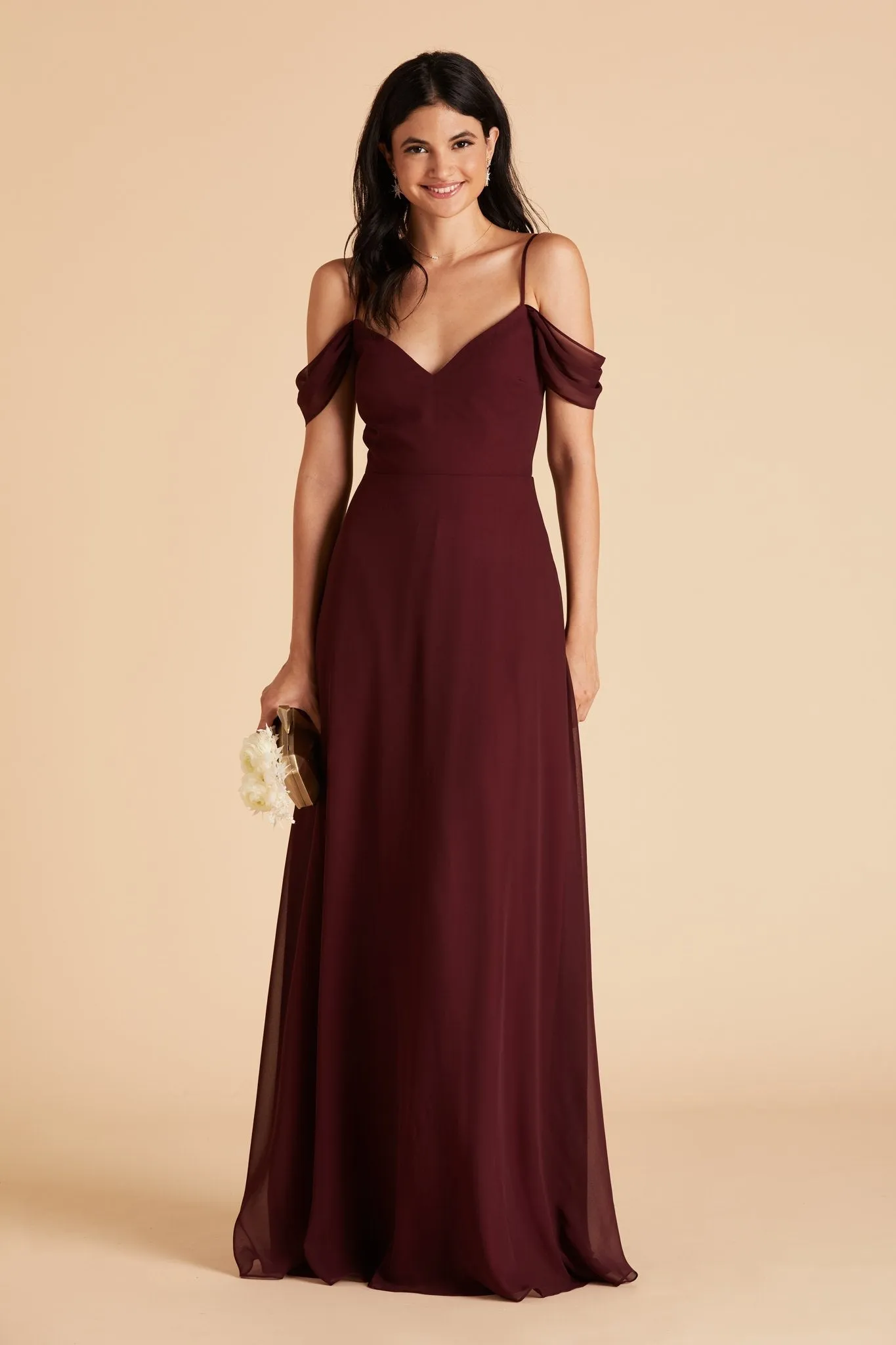 Devin Chiffon Dress - Cabernet sold by Birdy Grey product image thumbnail 2