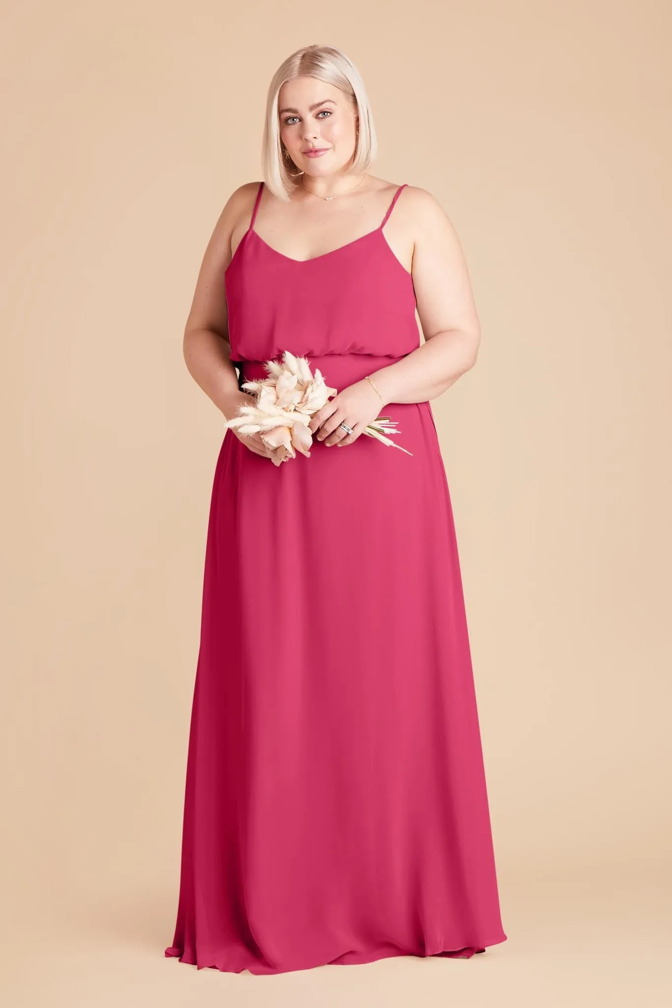 Gwennie Chiffon Dress - Fuchsia sold by Birdy Grey product image thumbnail 2