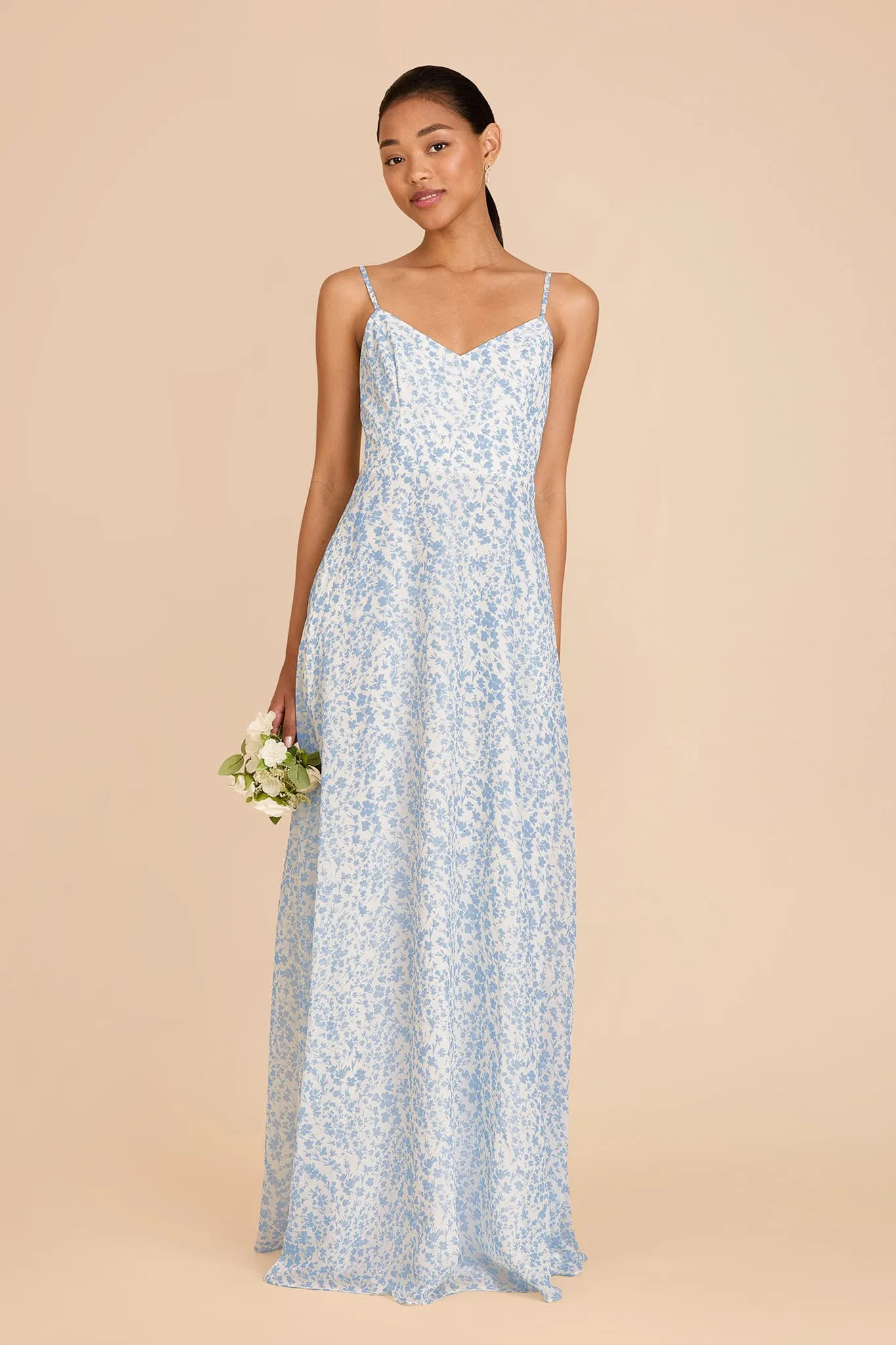 Devin Chiffon Dress - Blue Dreamy Ditsy sold by Birdy Grey product image thumbnail 2