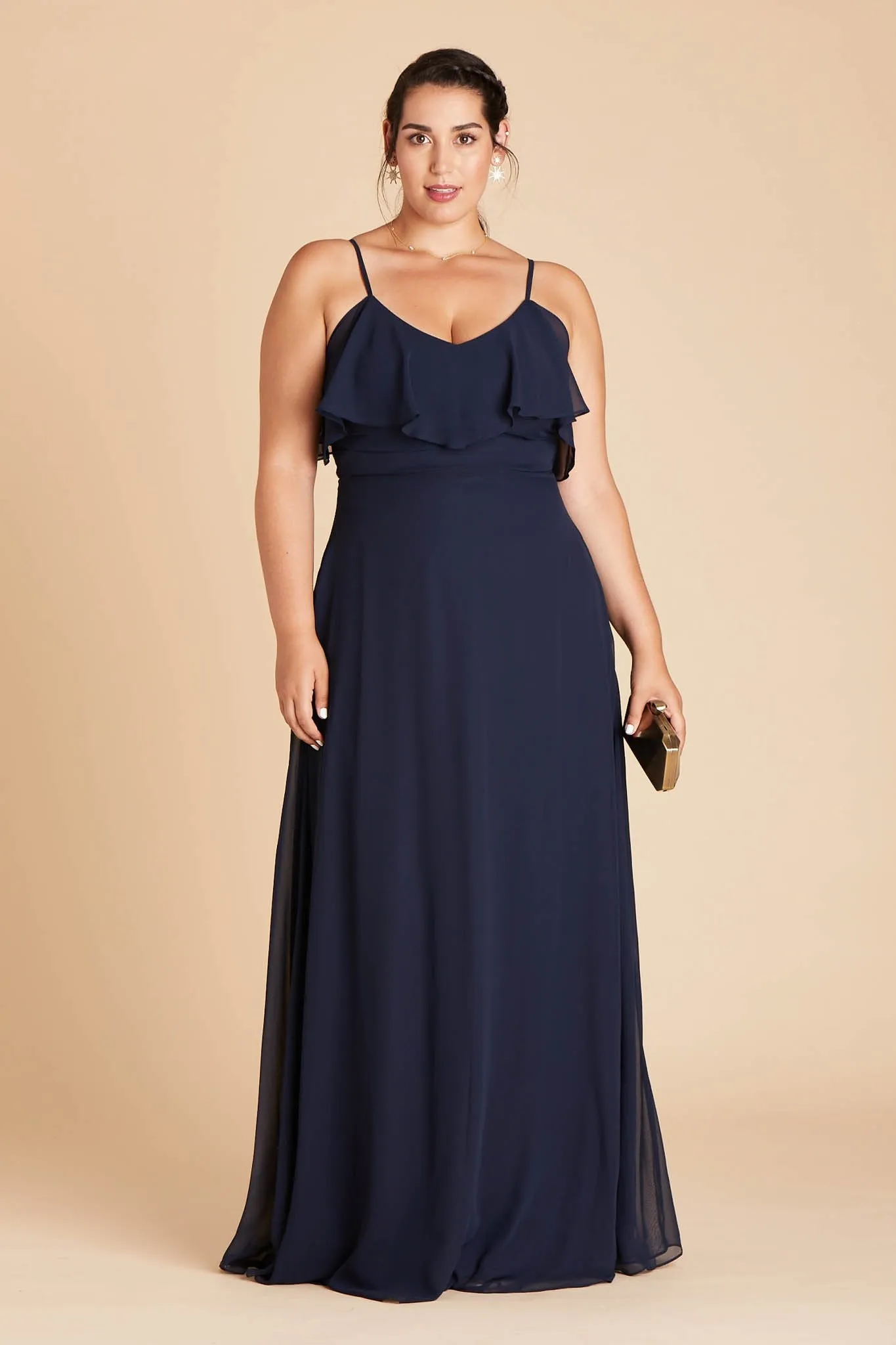 Jane Chiffon Dress - Navy sold by Birdy Grey product image thumbnail 2