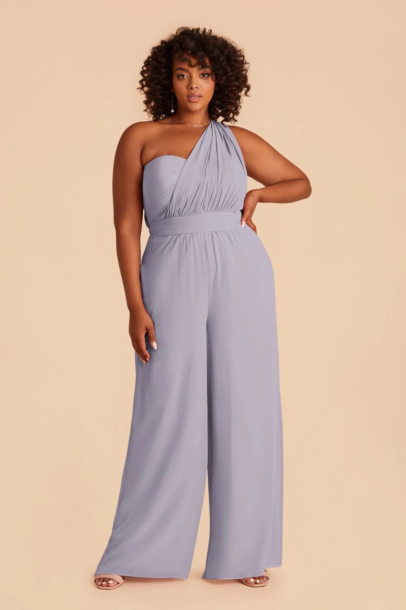 Gigi Chiffon Jumpsuit - Dusty Lilac sold by Birdy Grey product image thumbnail 2