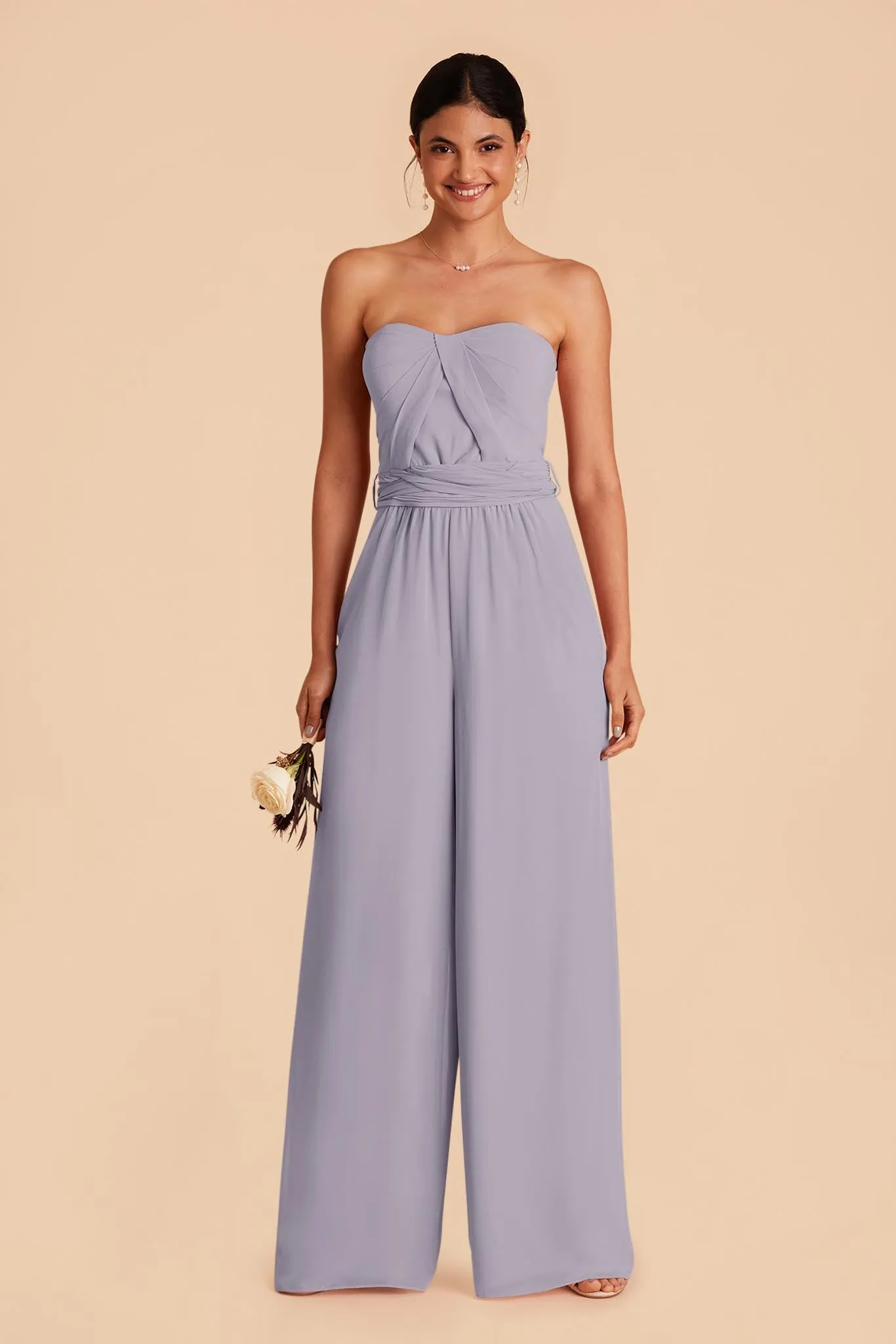 Gigi Chiffon Jumpsuit - Dusty Lilac sold by Birdy Grey product image thumbnail 4