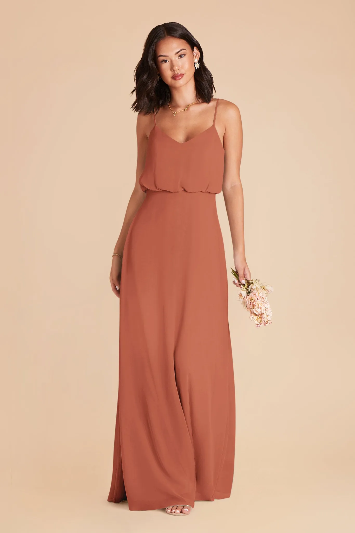 Gwennie Chiffon Dress - Terracotta sold by Birdy Grey product image thumbnail 3