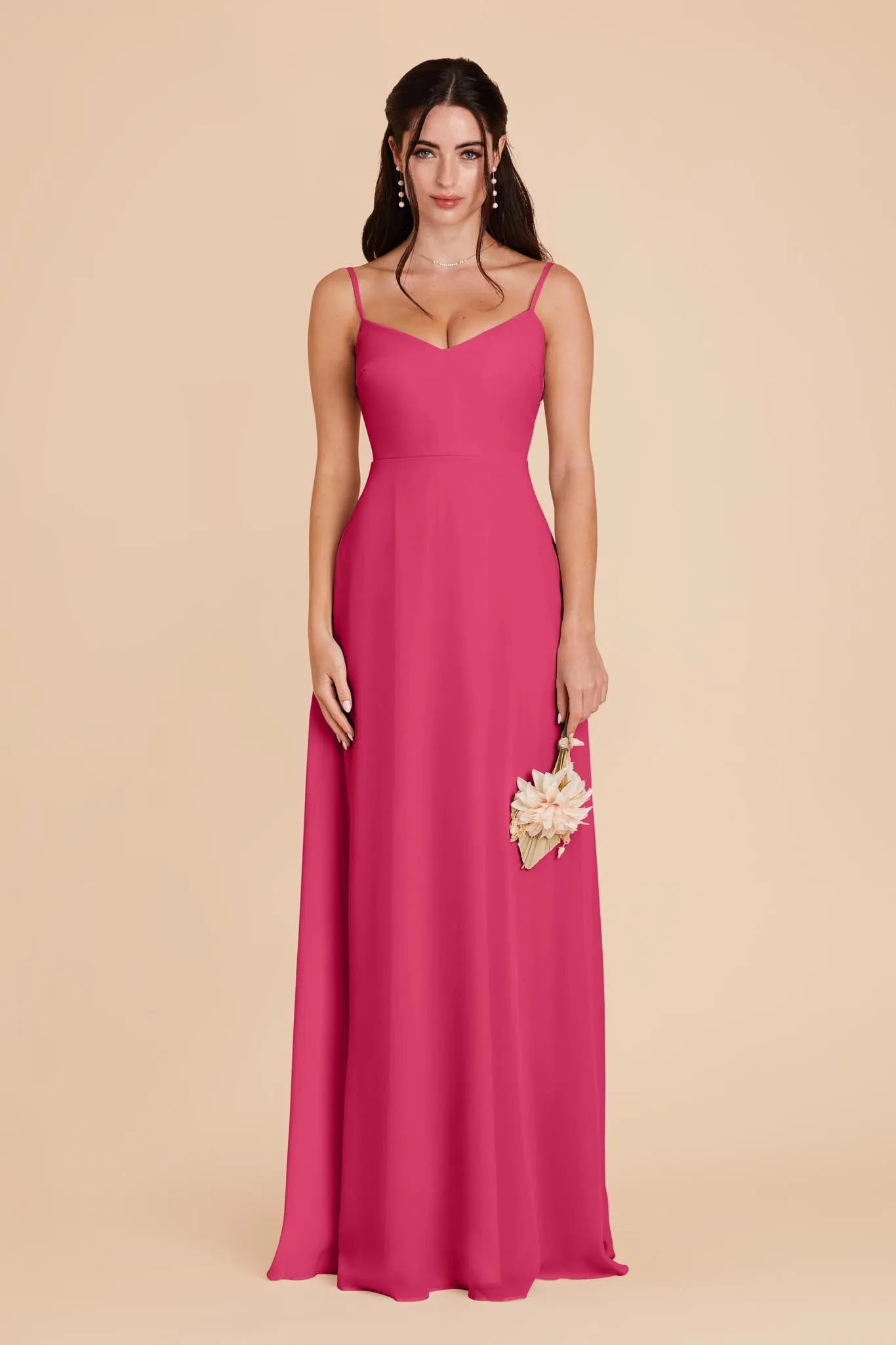Devin Chiffon Dress - Fuchsia sold by Birdy Grey product image thumbnail 4
