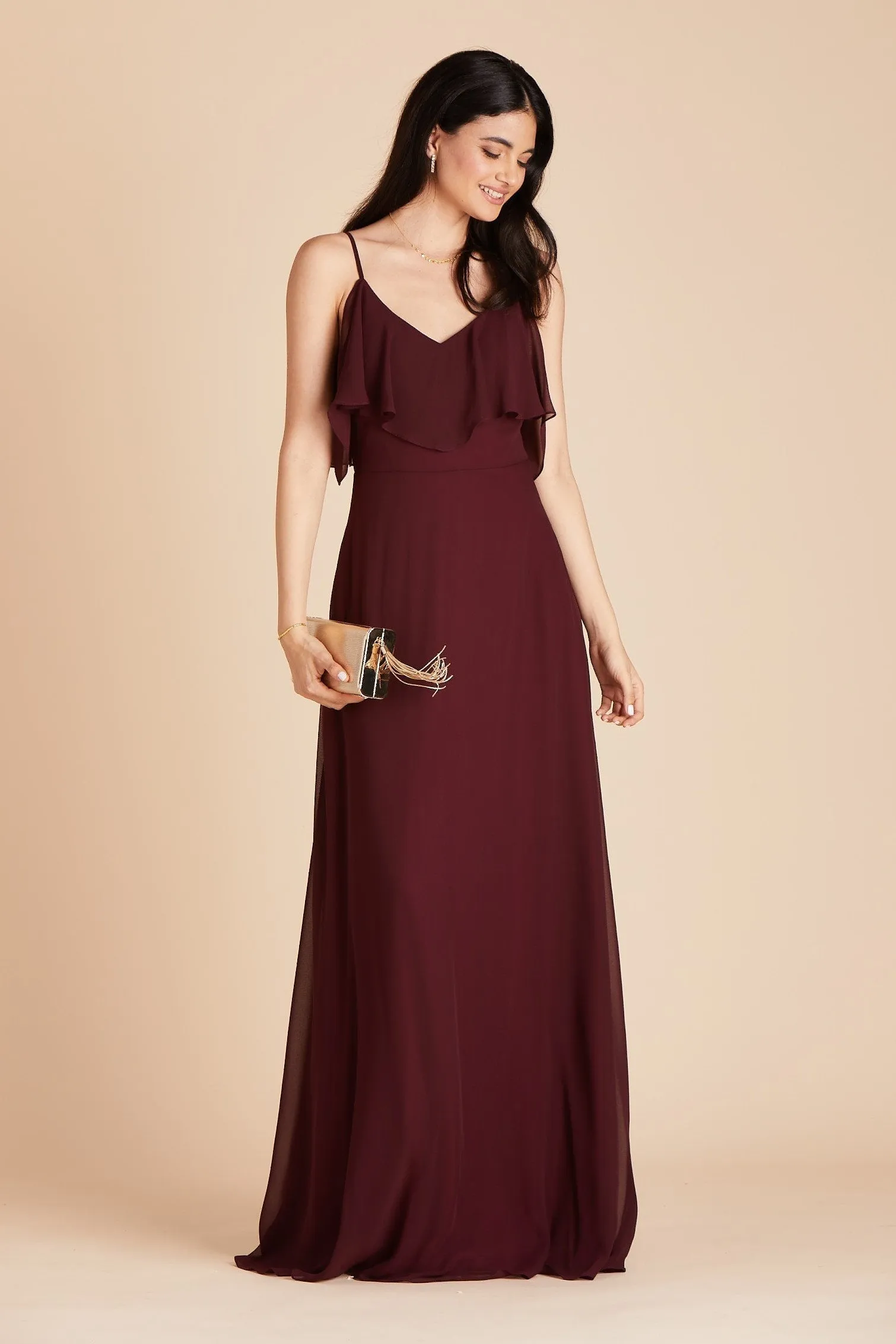 Jane Chiffon Dress - Cabernet sold by Birdy Grey product image thumbnail 3