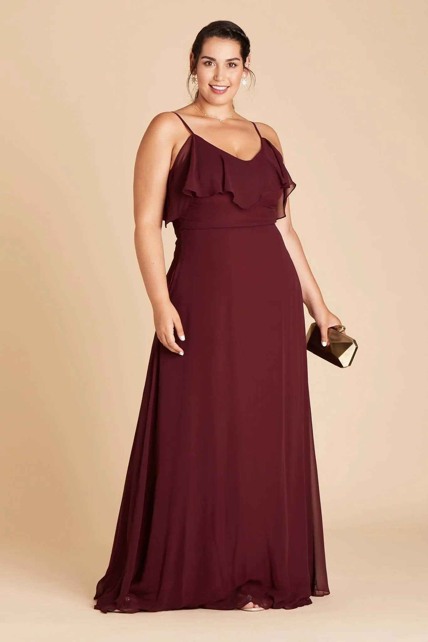 Jane Chiffon Dress - Cabernet sold by Birdy Grey product image thumbnail 2