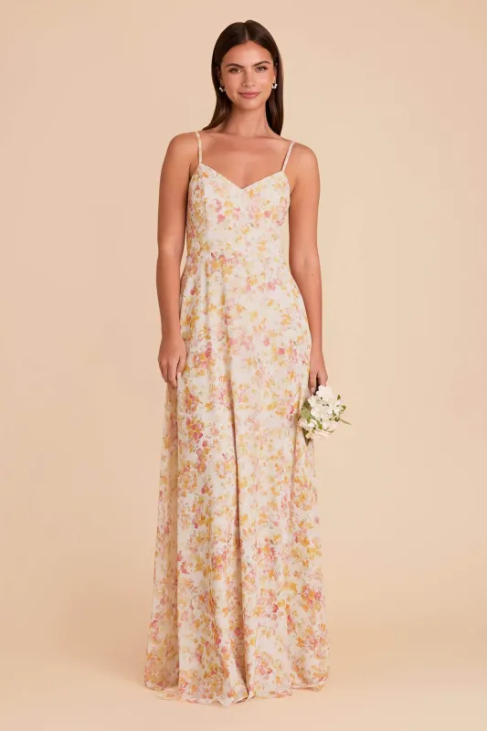 Devin Chiffon Dress - Pressed Floral sold by Birdy Grey