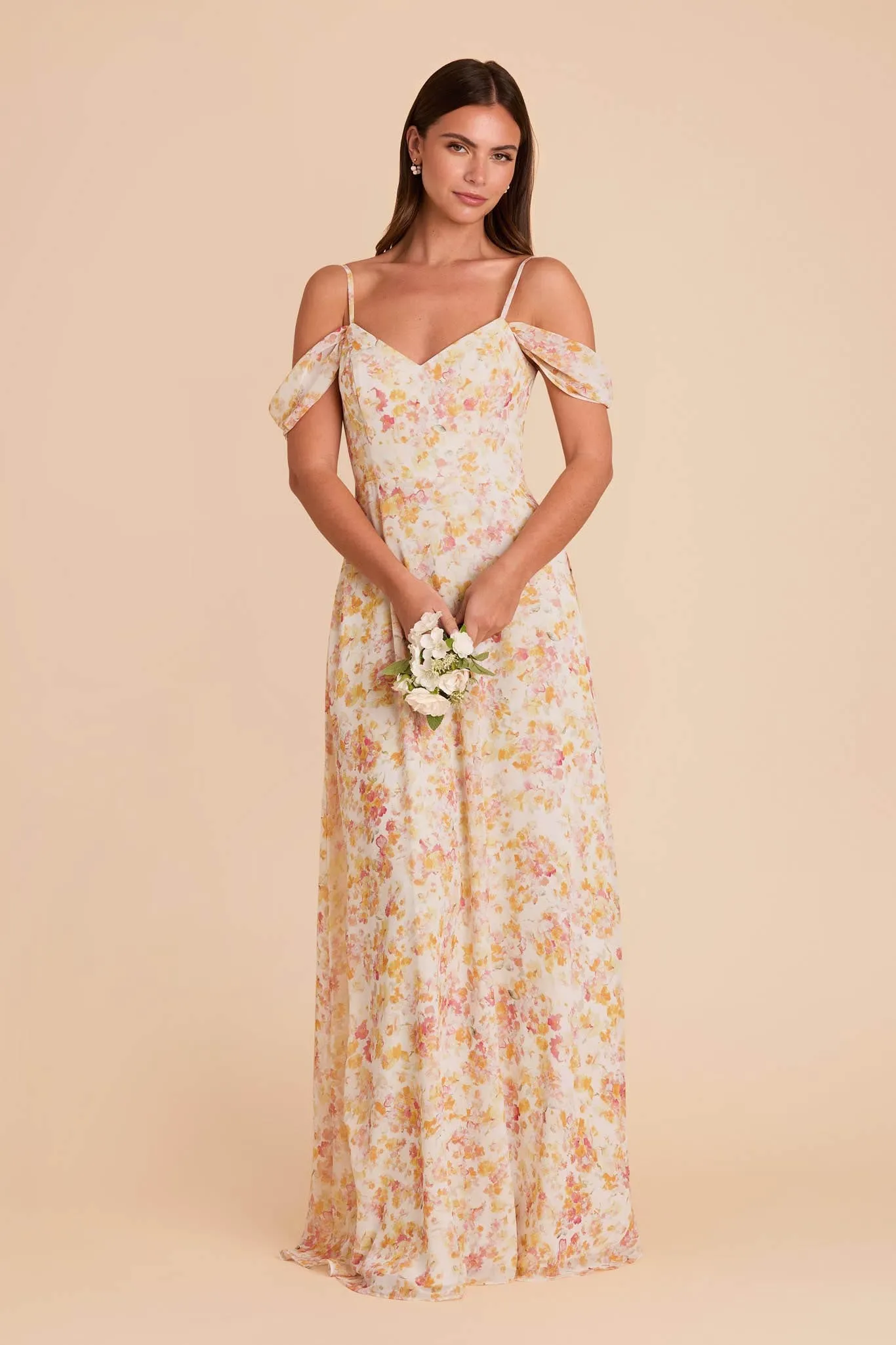 Devin Chiffon Dress - Pressed Floral sold by Birdy Grey product image thumbnail 4