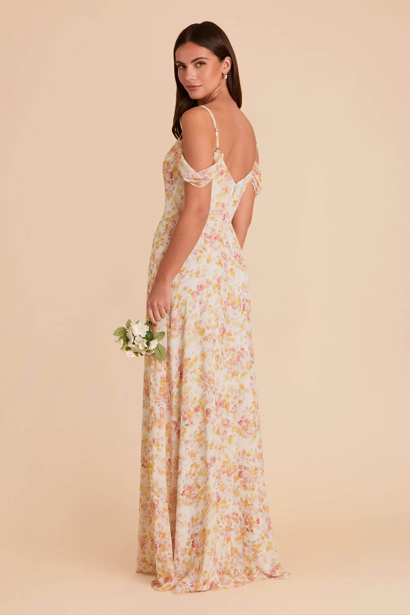 Devin Chiffon Dress - Pressed Floral sold by Birdy Grey product image thumbnail 5