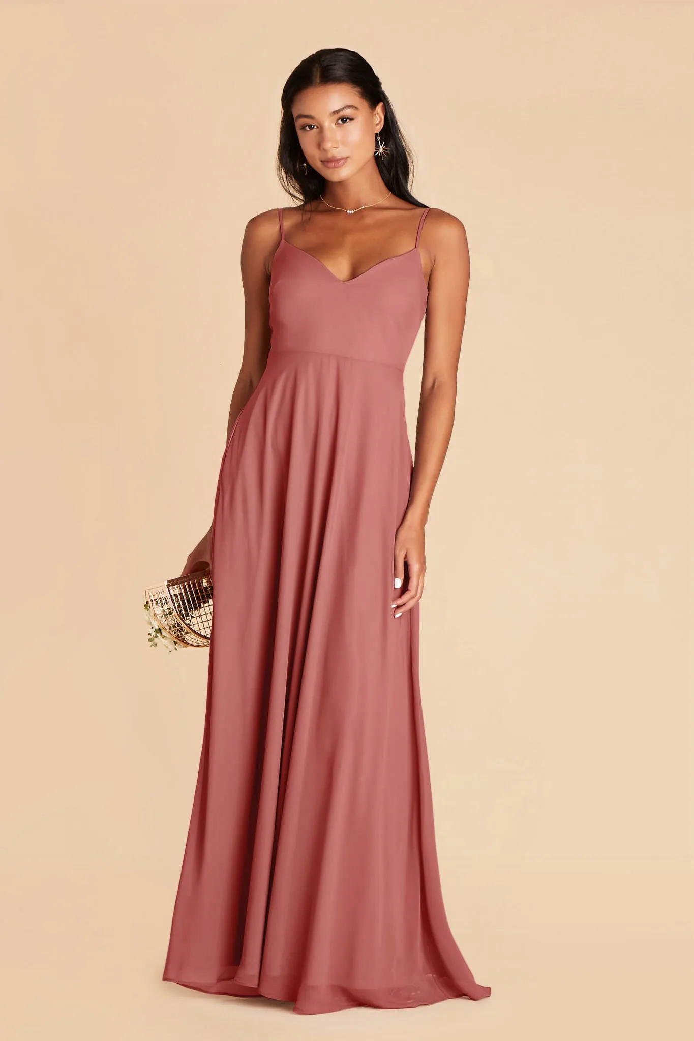 Devin Chiffon Dress - Mulberry sold by Birdy Grey