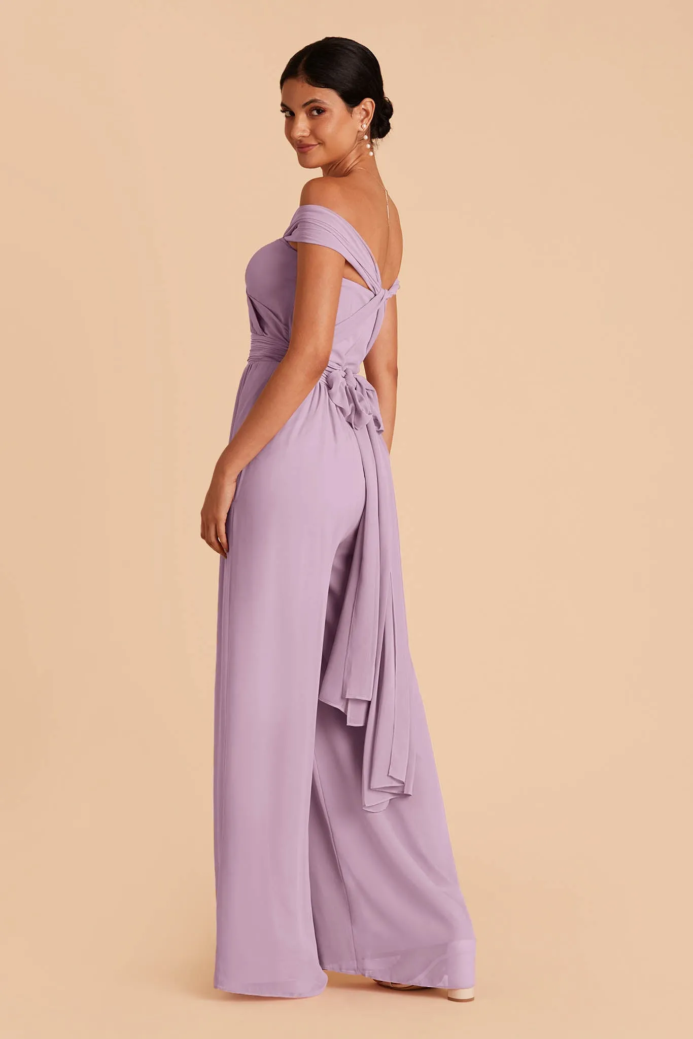 Gigi Chiffon Jumpsuit - Lavender sold by Birdy Grey product image thumbnail 5