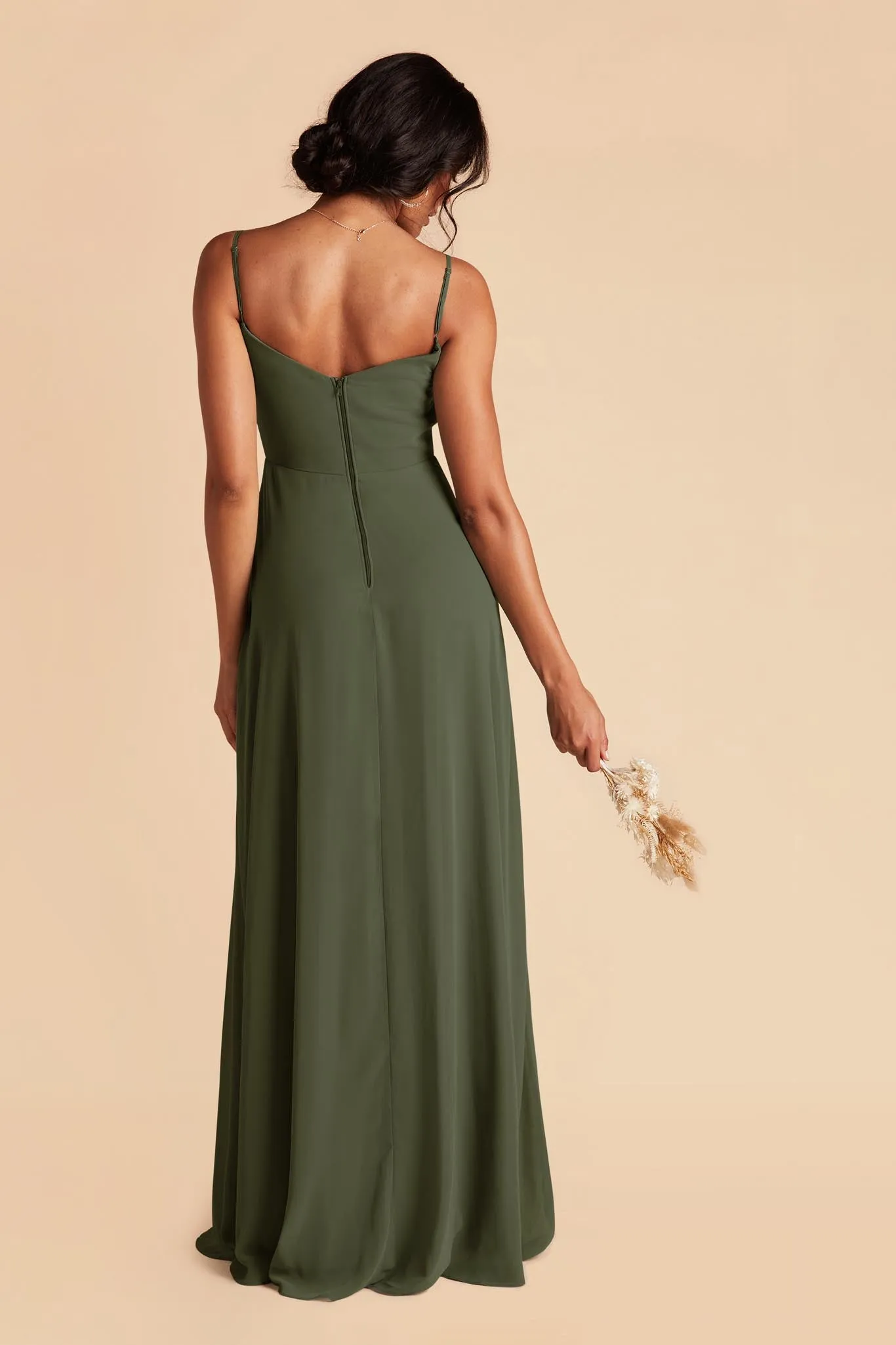 Devin Chiffon Dress - Olive sold by Birdy Grey product image thumbnail 4