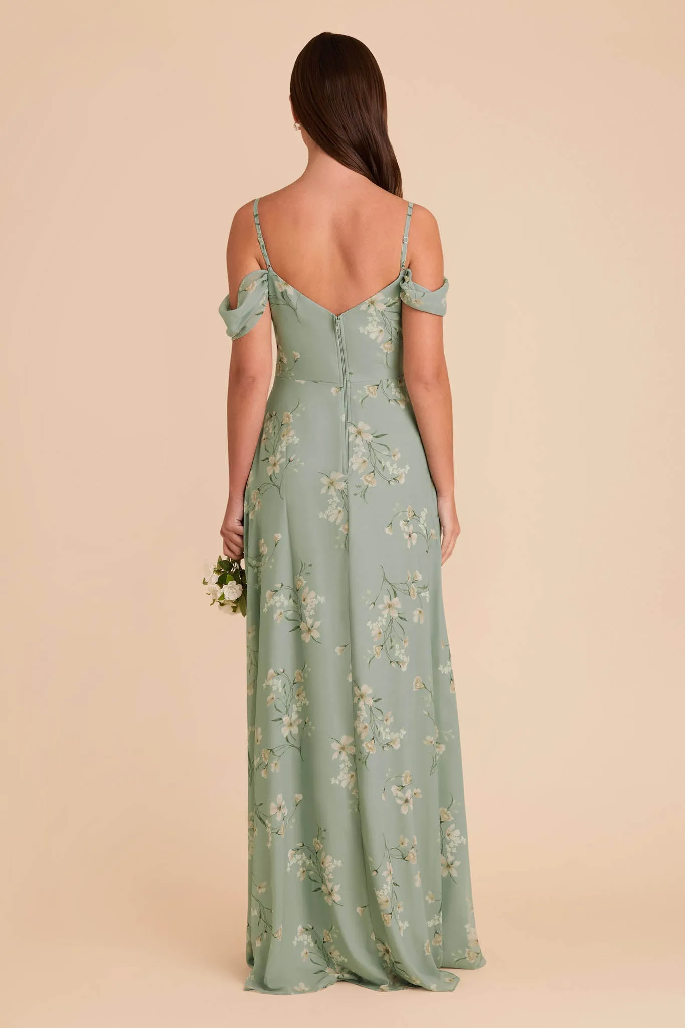 Devin Chiffon Dress - Sage Le Fleur sold by Birdy Grey product image thumbnail 4