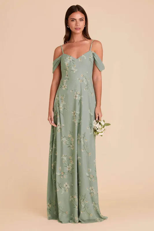 Devin Chiffon Dress - Sage Le Fleur sold by Birdy Grey