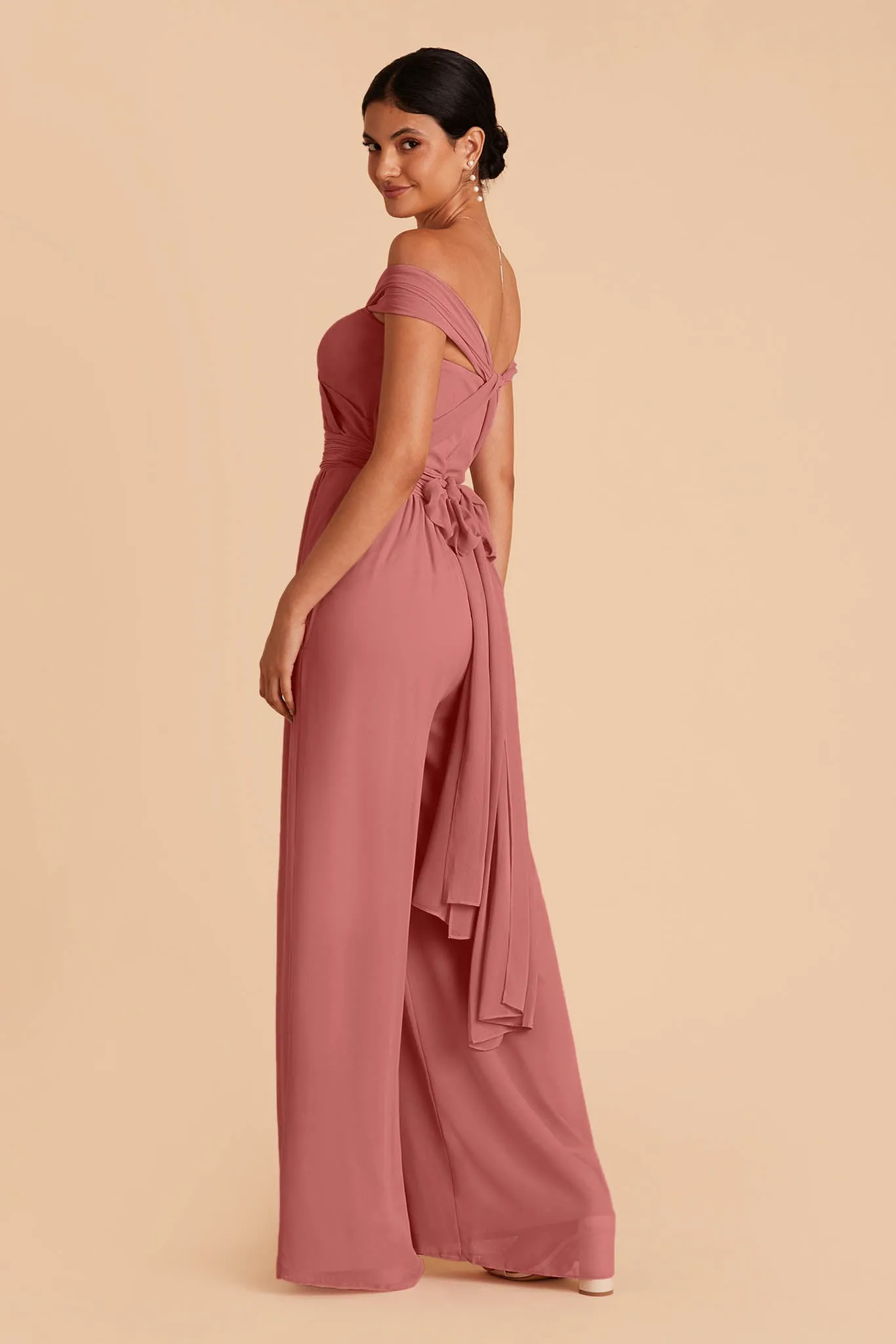 Gigi Chiffon Jumpsuit - Mulberry sold by Birdy Grey product image thumbnail 5