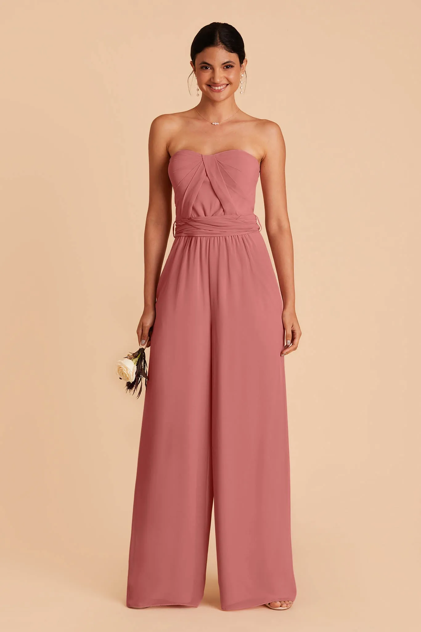 Gigi Chiffon Jumpsuit - Mulberry sold by Birdy Grey product image thumbnail 4
