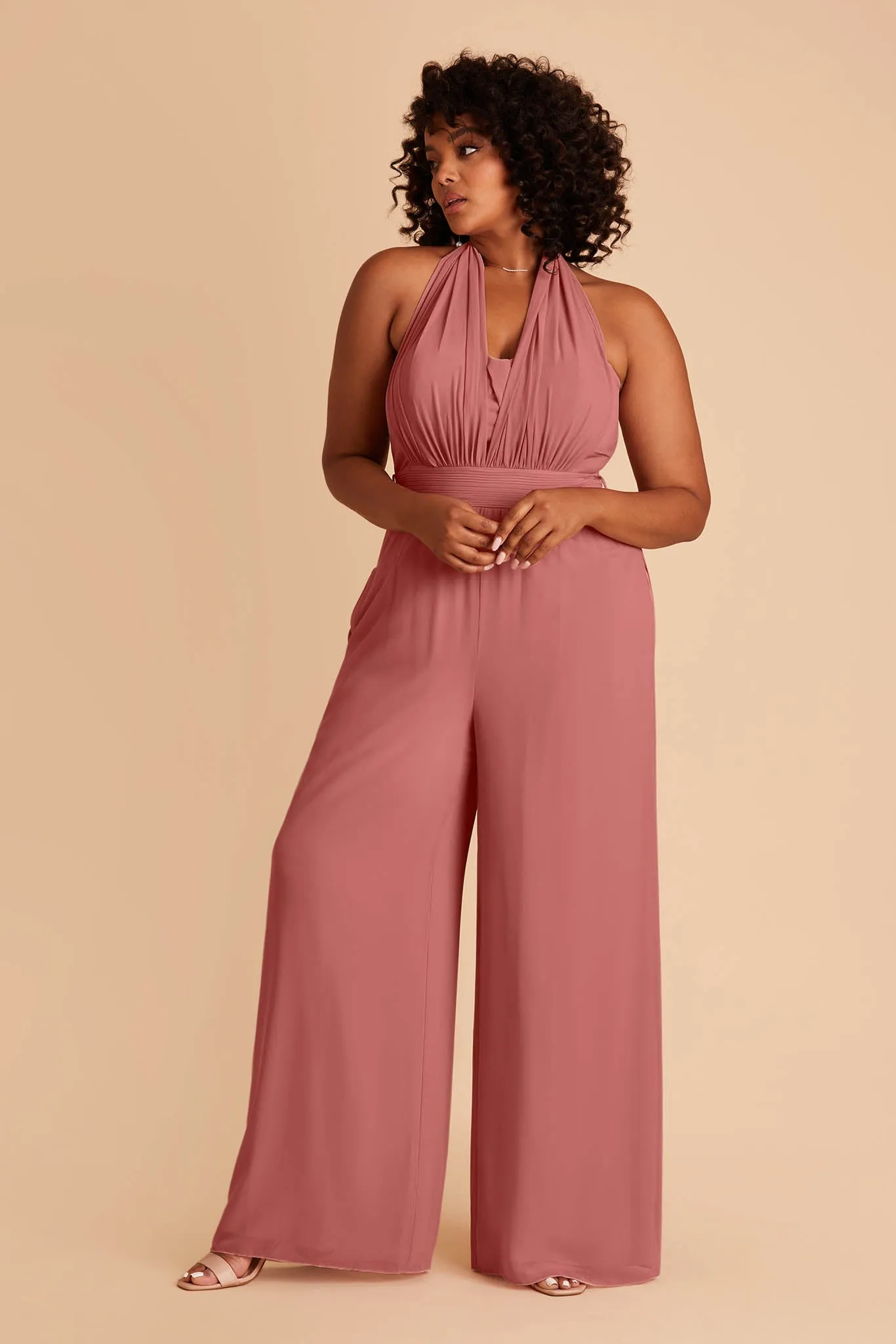 Gigi Chiffon Jumpsuit - Mulberry sold by Birdy Grey product image thumbnail 2