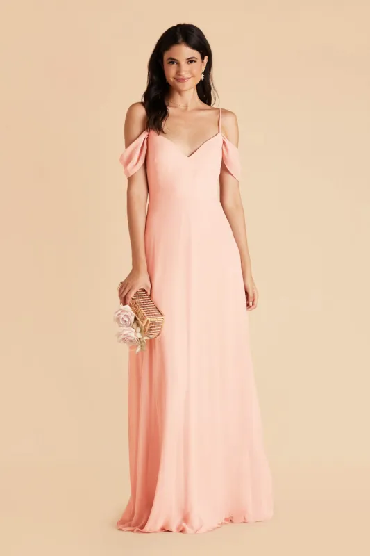 Devin Chiffon Dress - Blush Pink sold by Birdy Grey