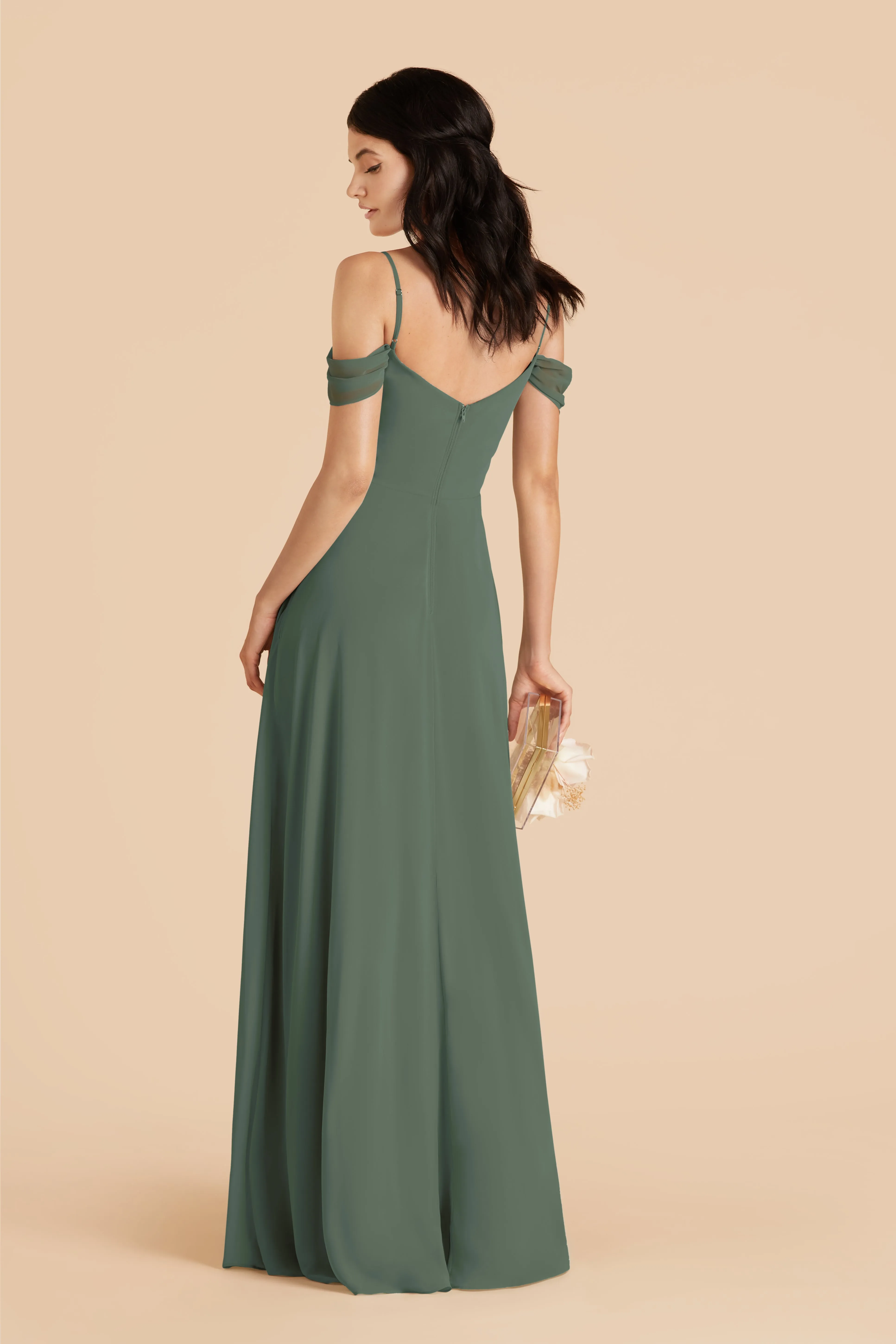 Devin Chiffon Dress - Eucalyptus sold by Birdy Grey product image thumbnail 4