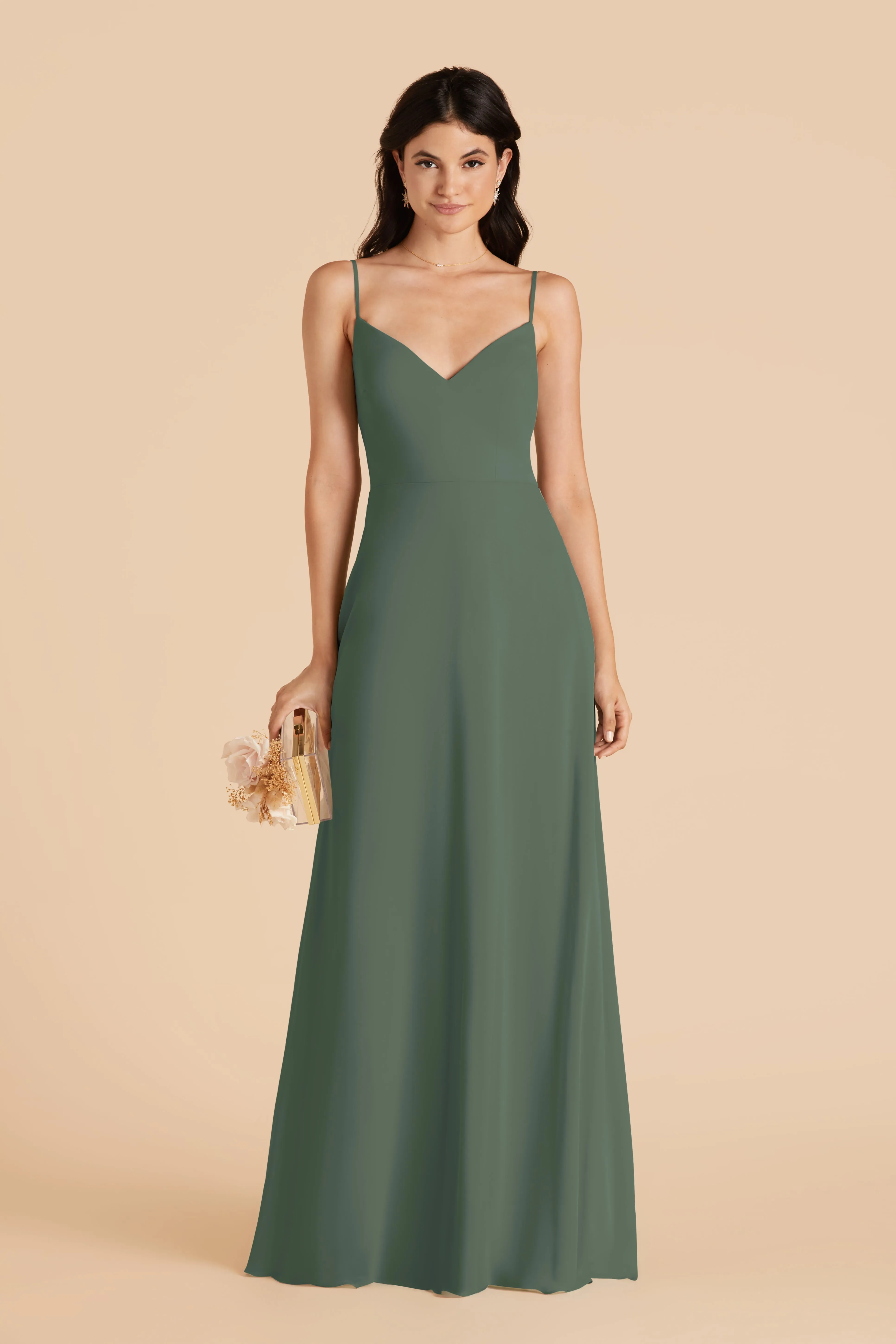 Devin Chiffon Dress - Eucalyptus sold by Birdy Grey