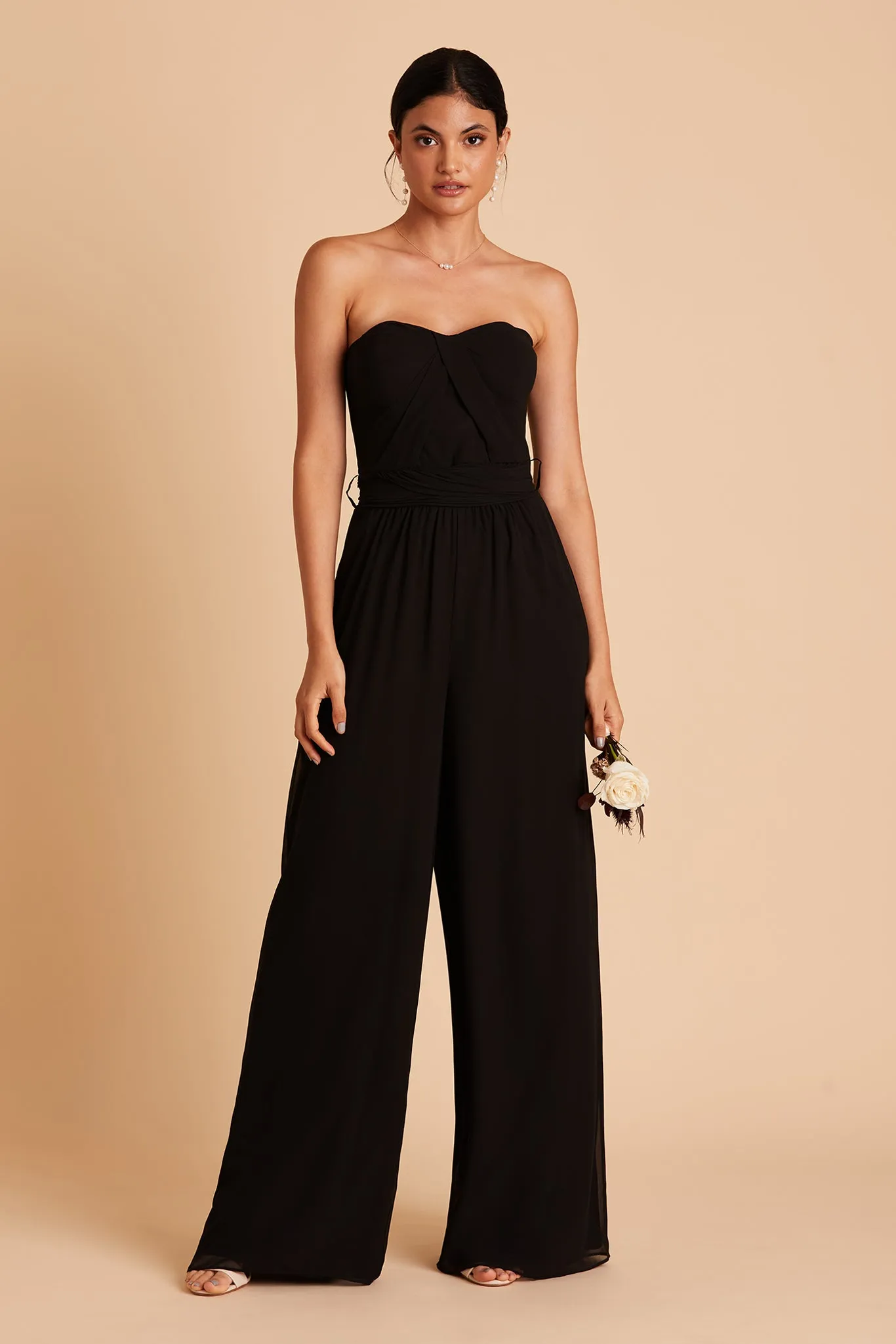 Gigi Chiffon Jumpsuit - Black sold by Birdy Grey product image thumbnail 3