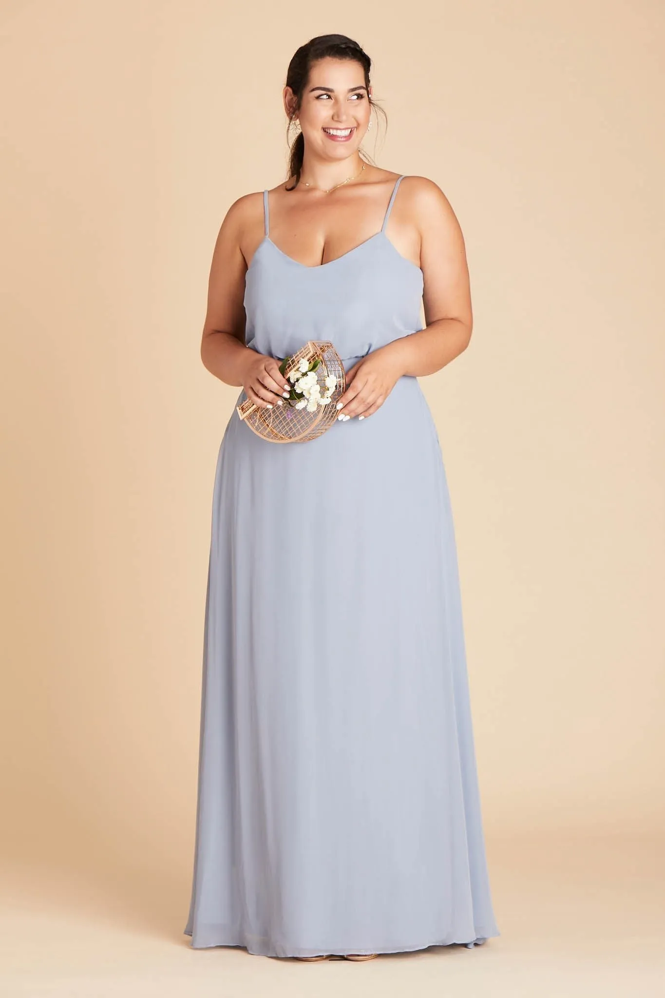 Gwennie Chiffon Dress - Dusty Blue sold by Birdy Grey product image thumbnail 2