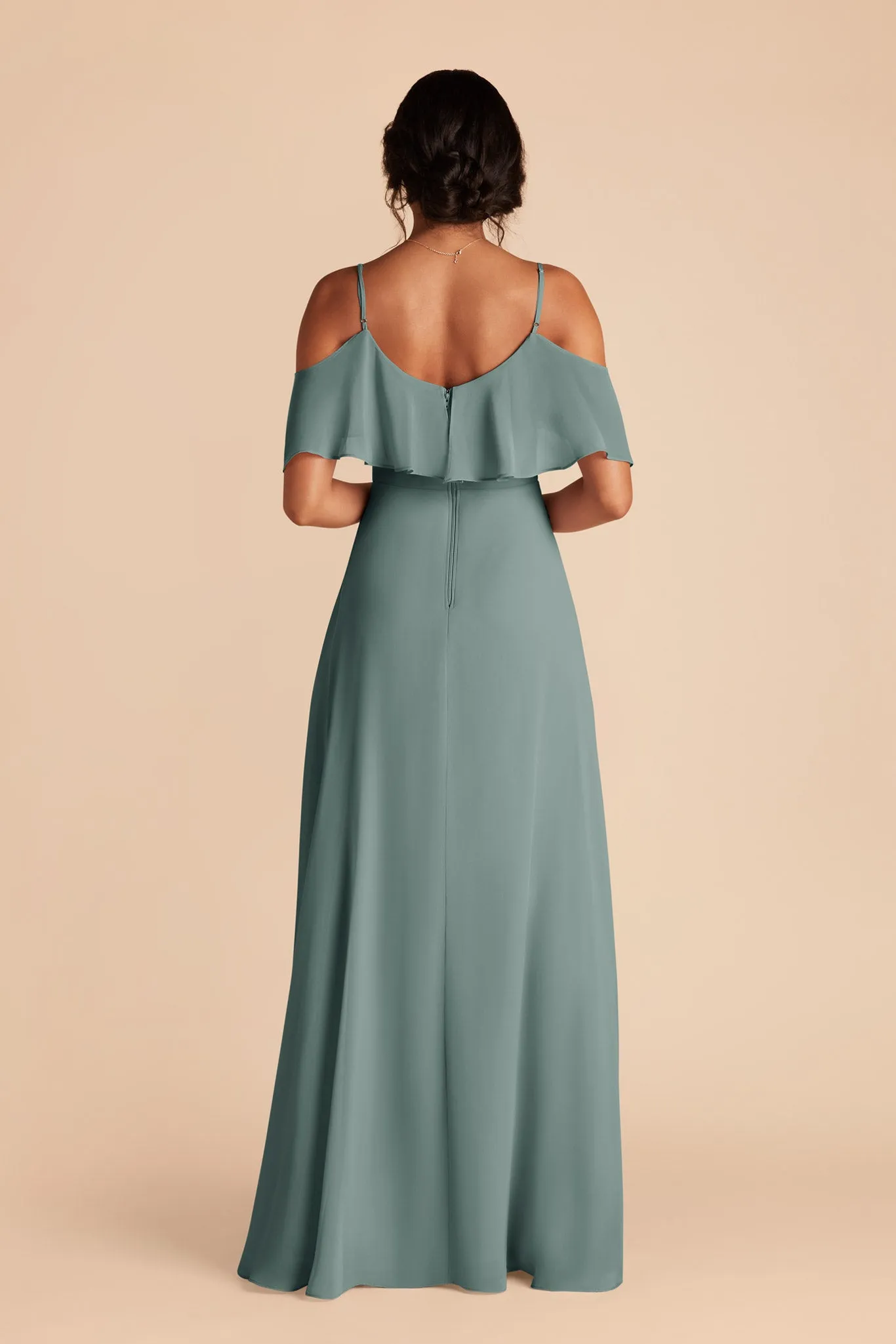 Jane Chiffon Dress - Sea Glass sold by Birdy Grey product image thumbnail 5