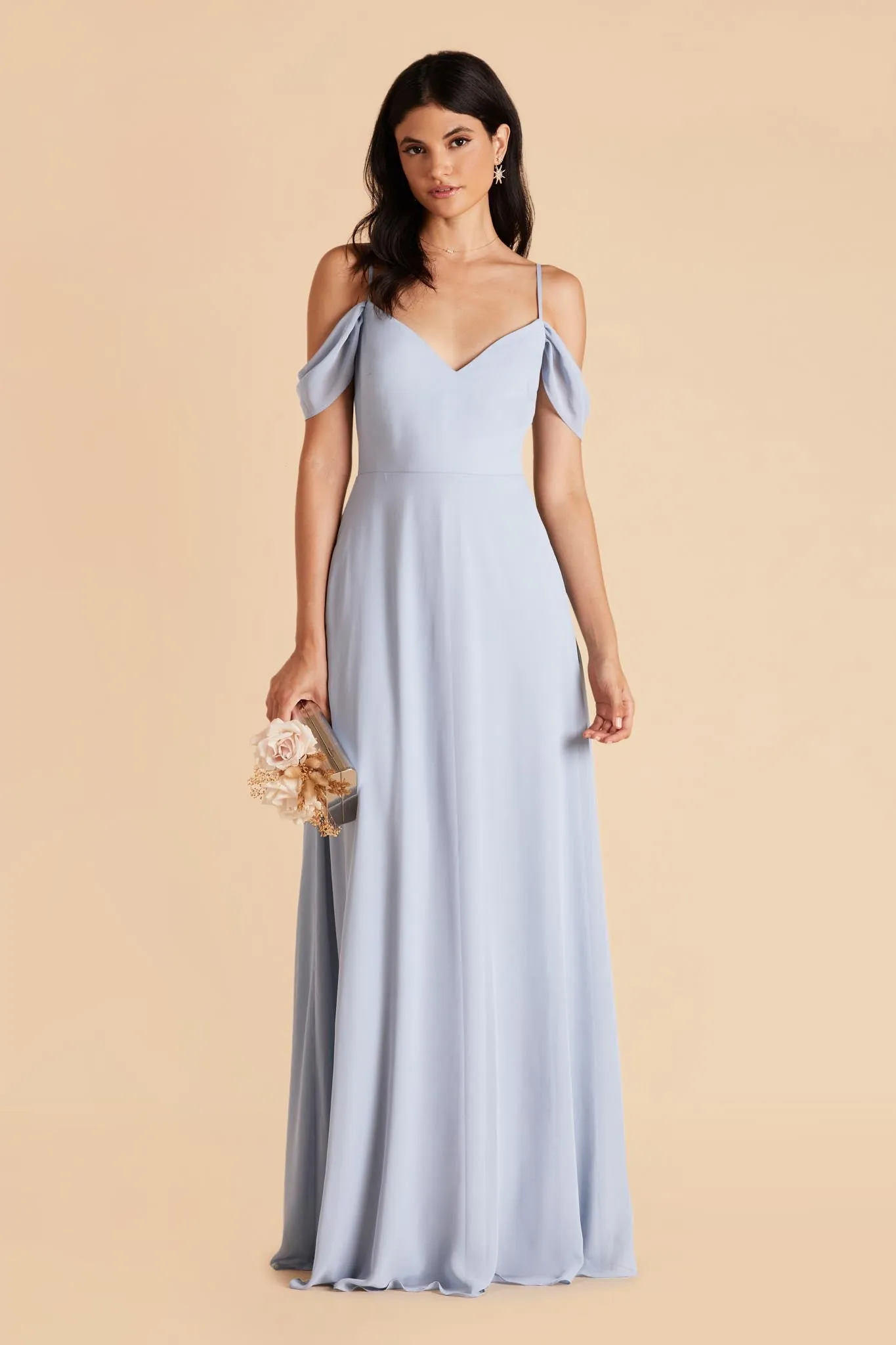 Devin Chiffon Dress - Ice Blue sold by Birdy Grey product image thumbnail 4