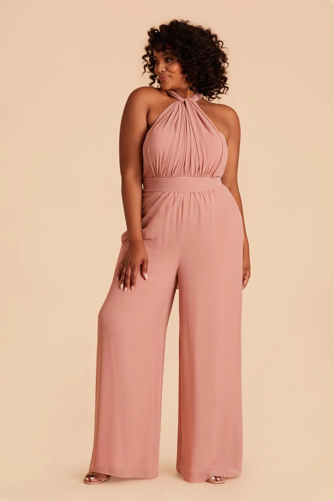 Gigi Chiffon Jumpsuit - Dusty Rose sold by Birdy Grey product image thumbnail 2
